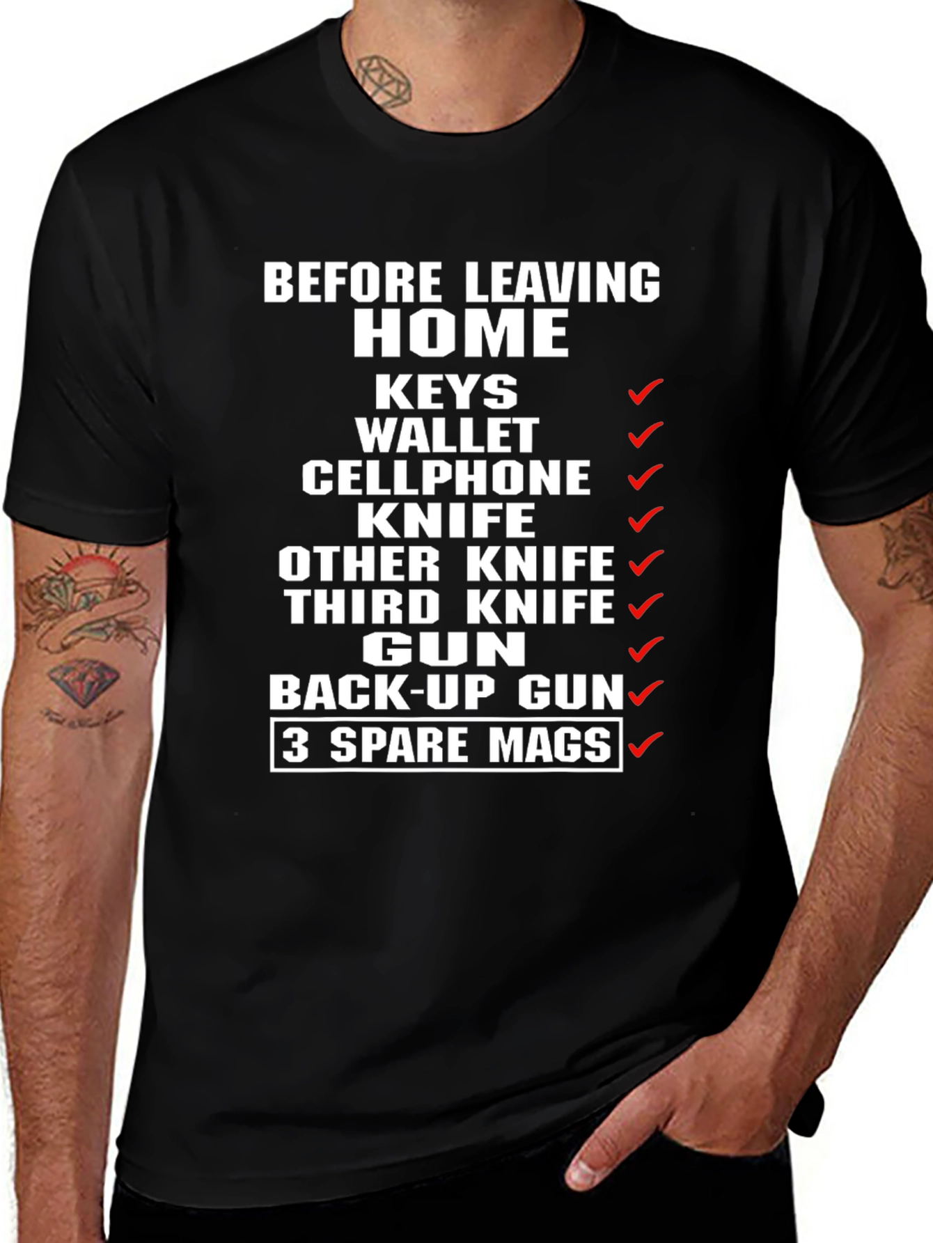 Before Leaving Home - Tactical T-Shirt