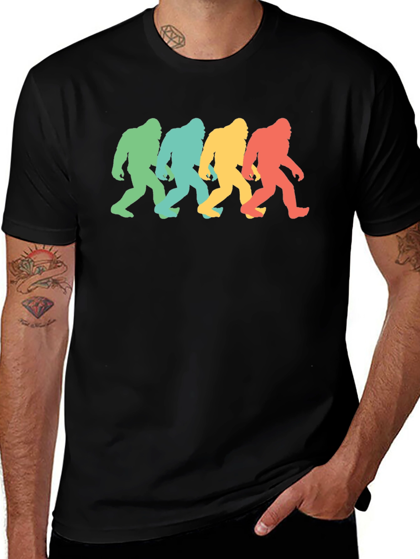 Variant 28 of Retro Bigfoot Squad Graphic Tee