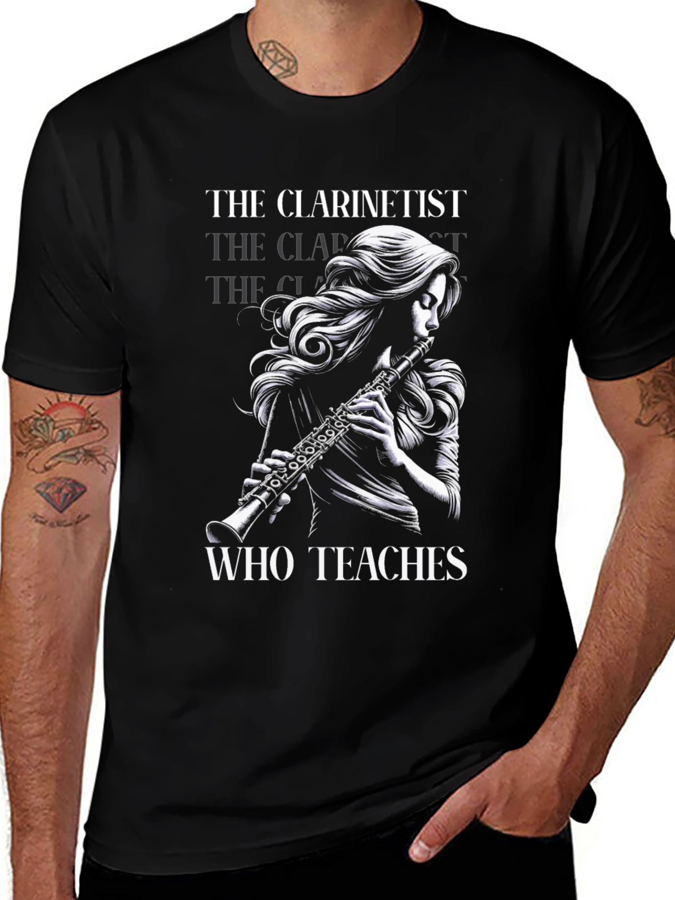 Variant 24 of The Clarinetist Who Teaches T-Shirt