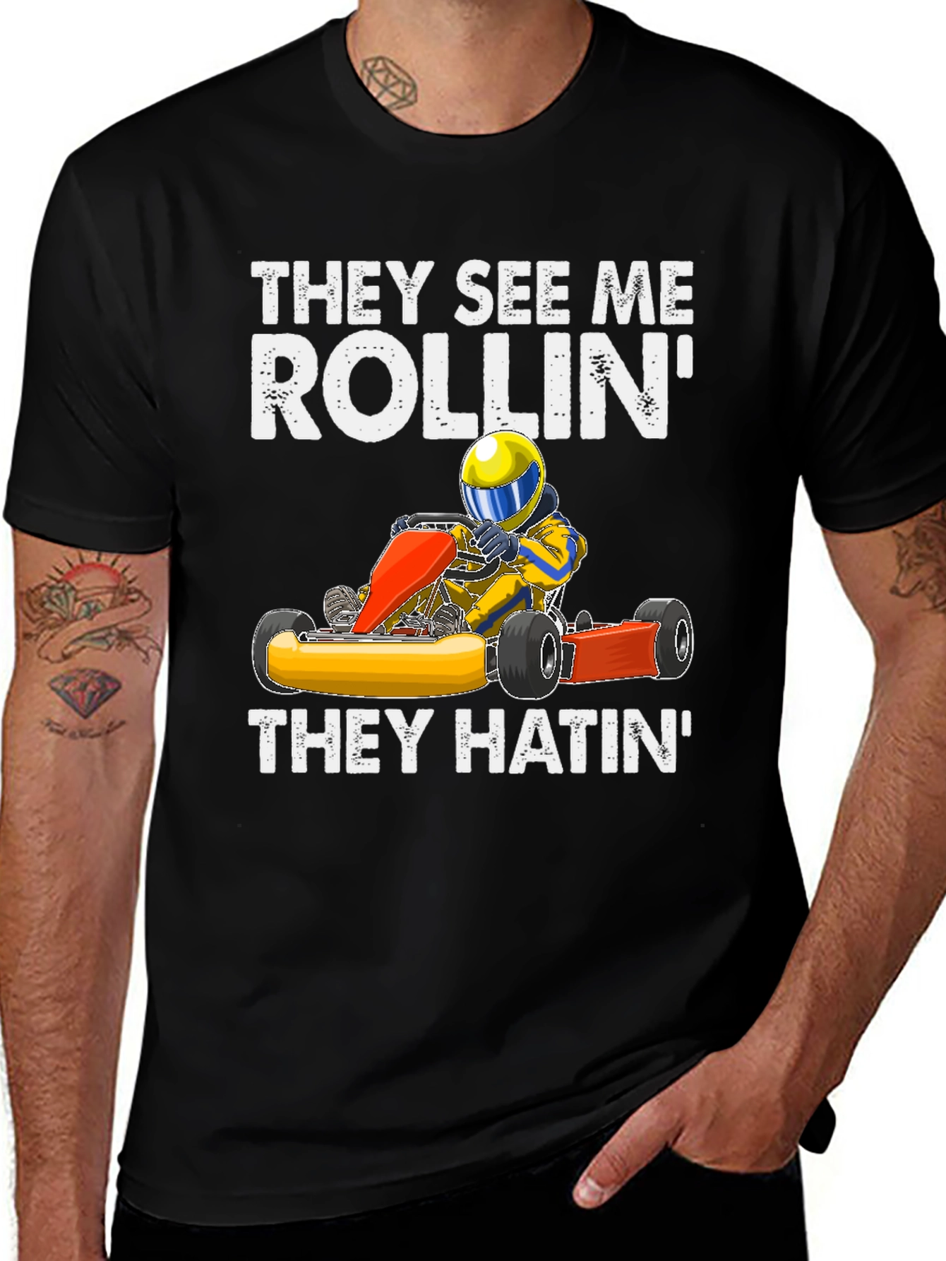 They See Me Rollin' T-Shirt Kart Racing Tee