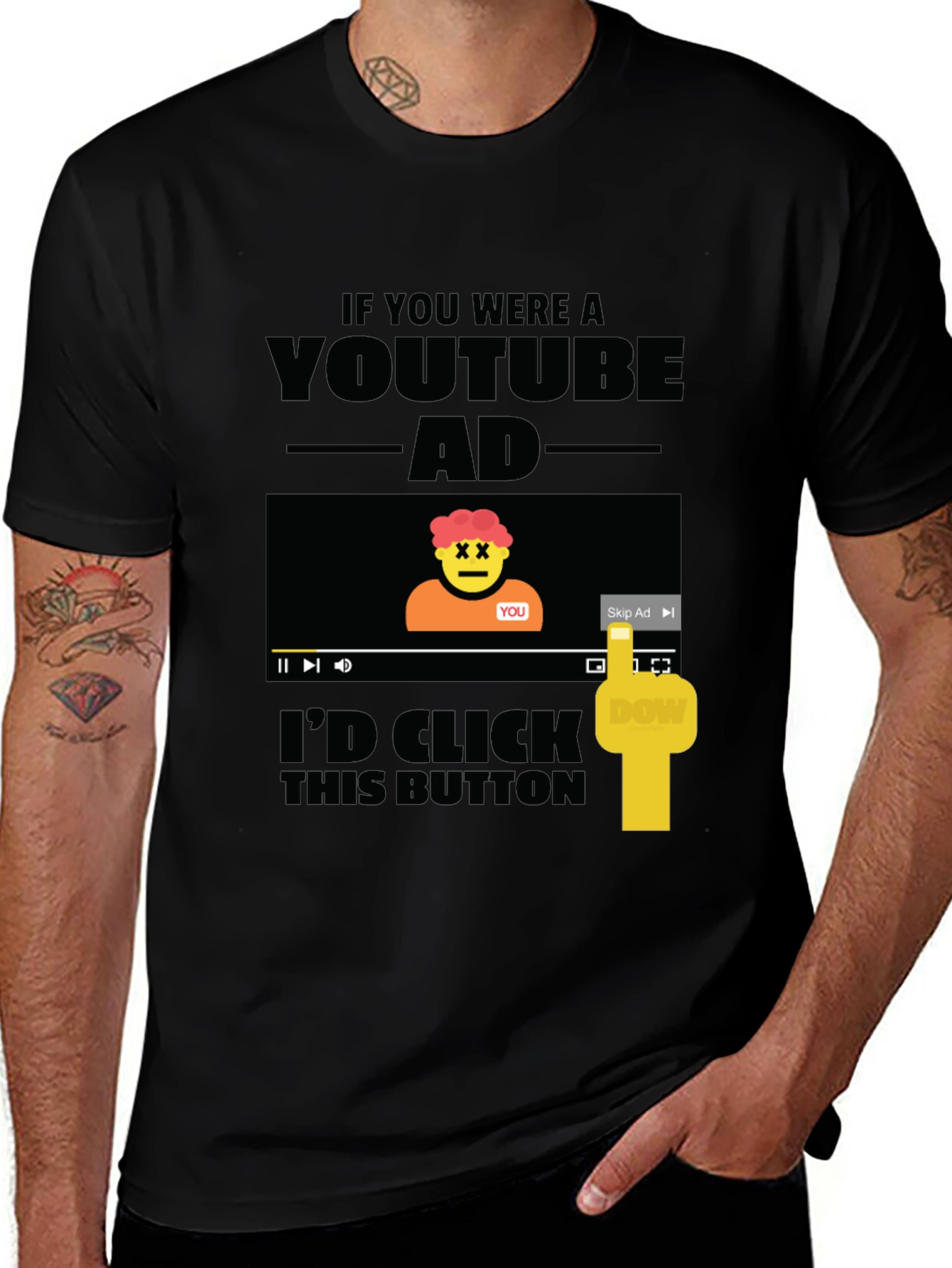 Funny YouTube Ad T-Shirt