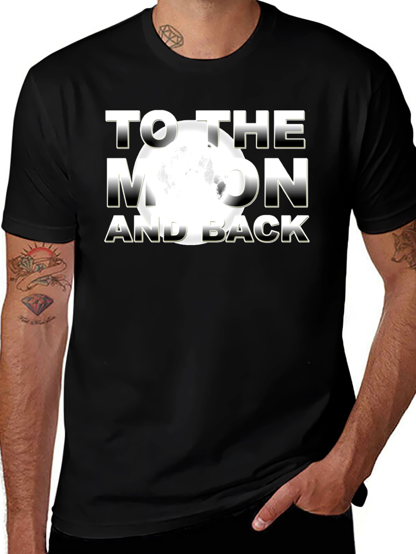 Variant 4 of To The Moon and Back Graphic Tee