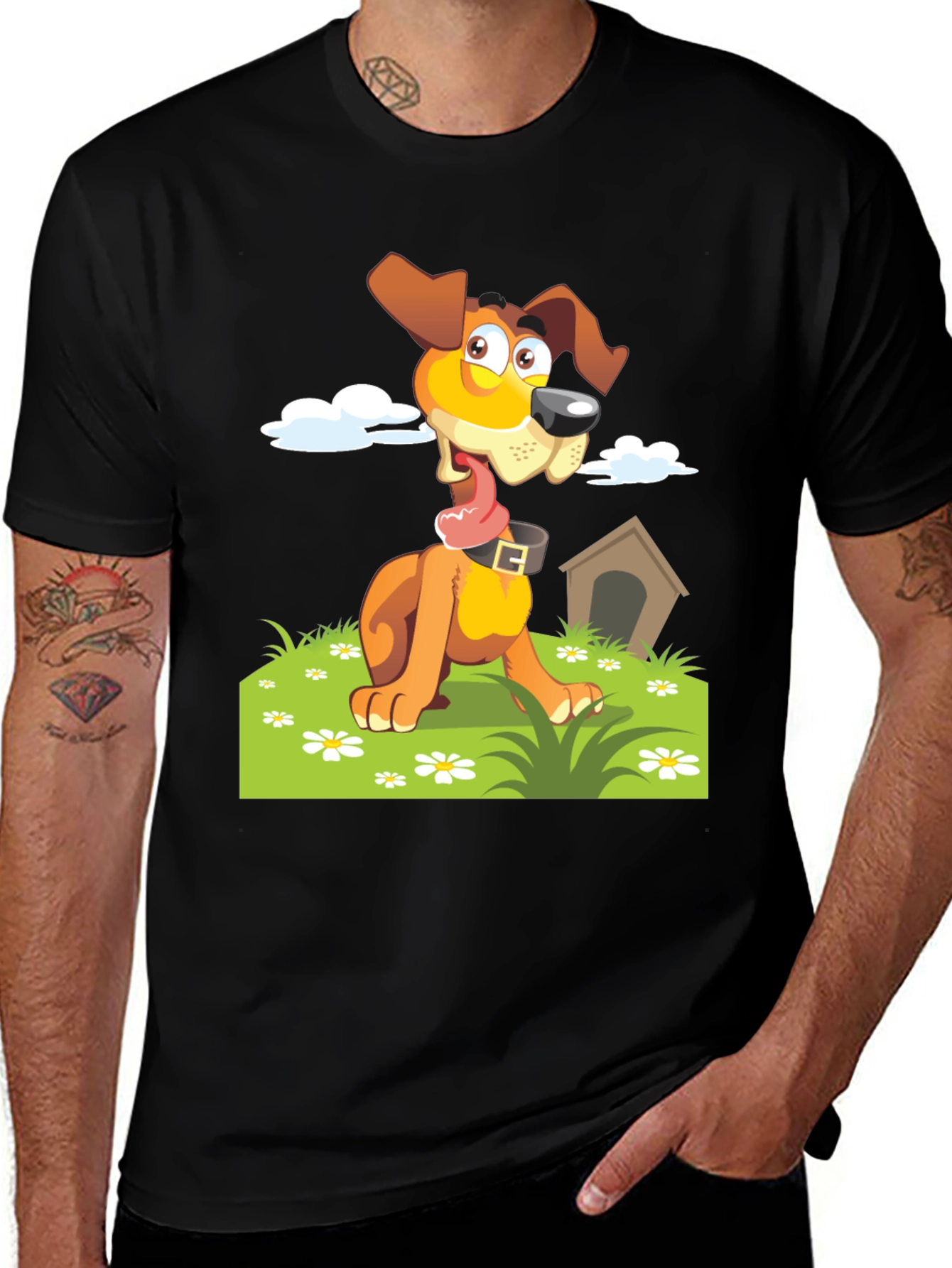 Variant 15 of Cartoon Dog T-Shirt - Cute Pet Graphic Tee