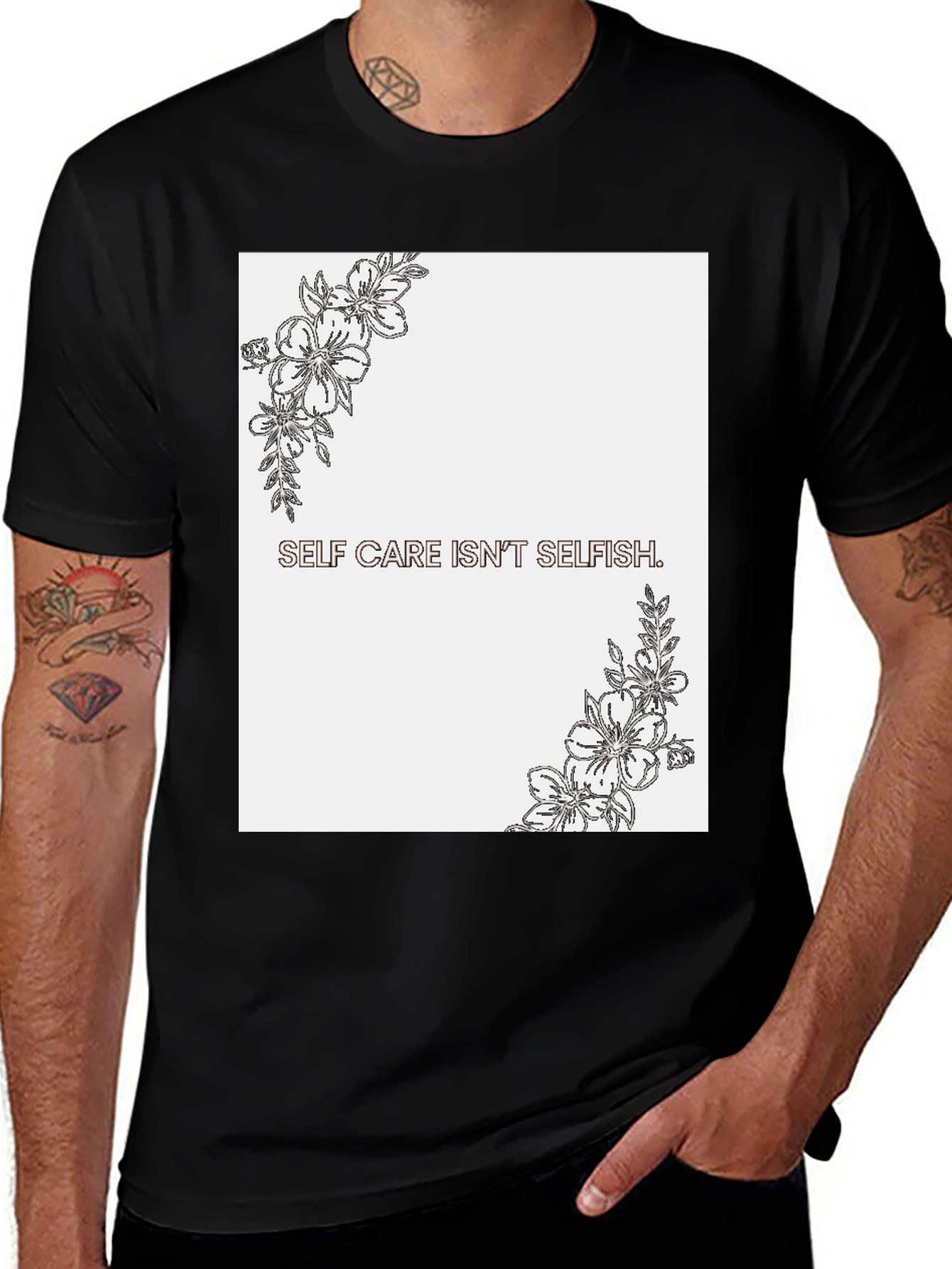 Variant 18 of Self Care Isn't Selfish Graphic Tee