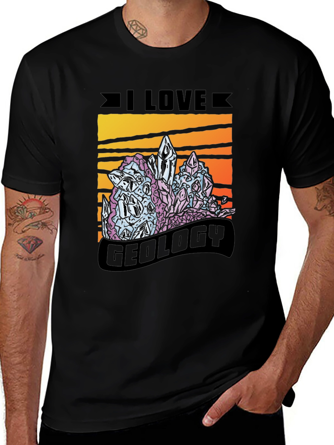 Variant 5 of I Love Geology Graphic T-Shirt