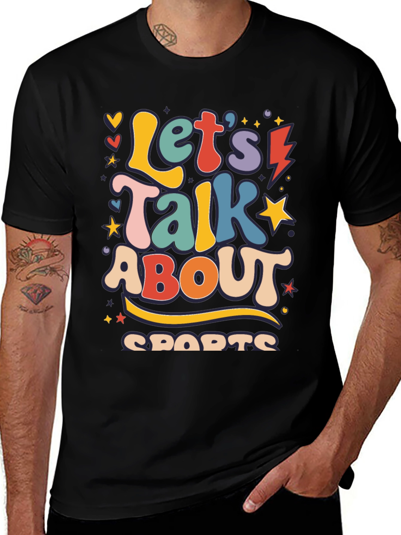 Retro Let's Talk About Sports Graphic Tee