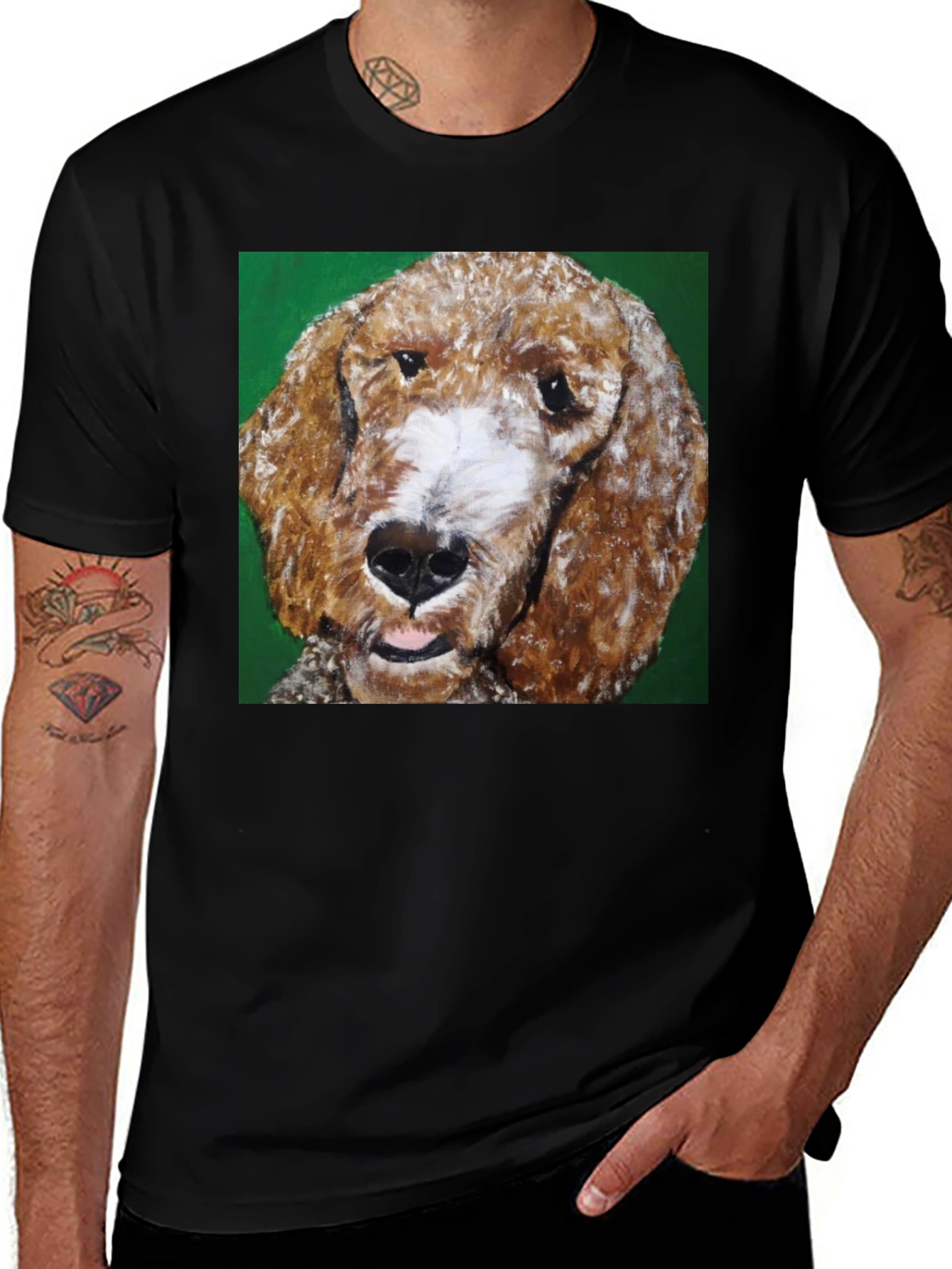 Variant 4 of Dog Painting Graphic Tee