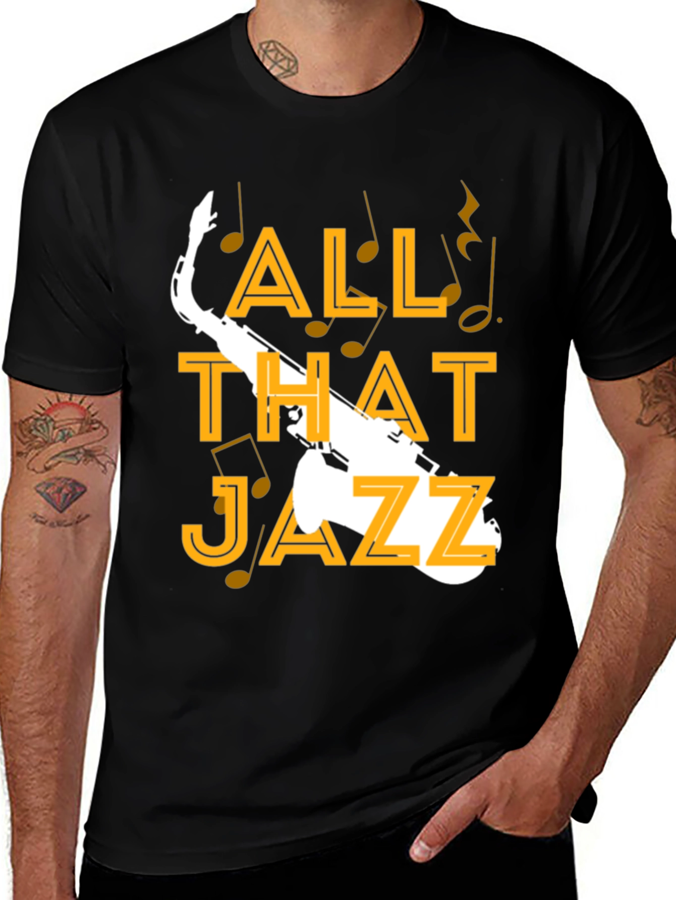 Variant 10 of All That Jazz Saxophone Graphic T-Shirt