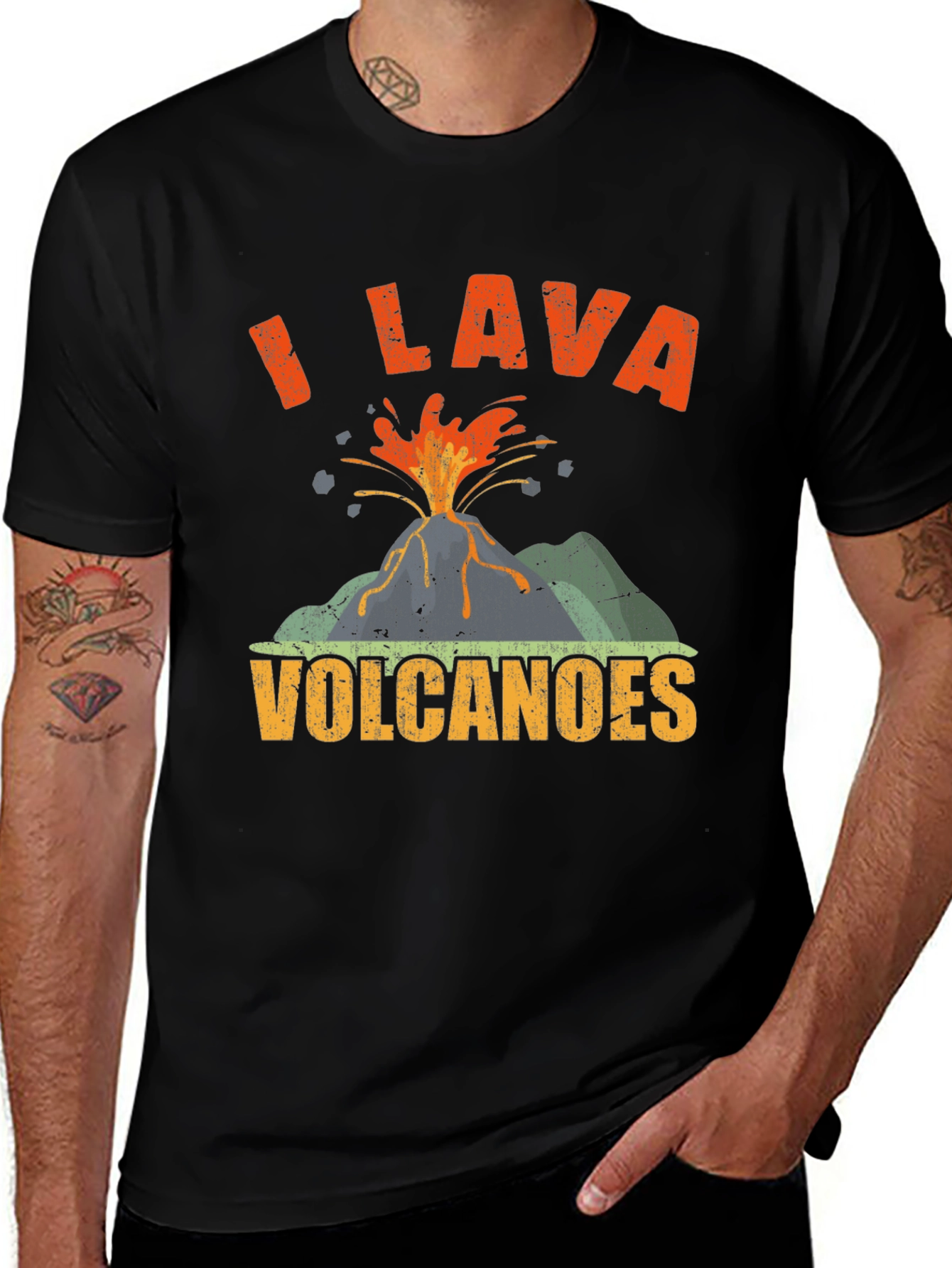 Variant 19 of I Lava Volcanoes T-Shirt Funny Volcano Graphic Tee