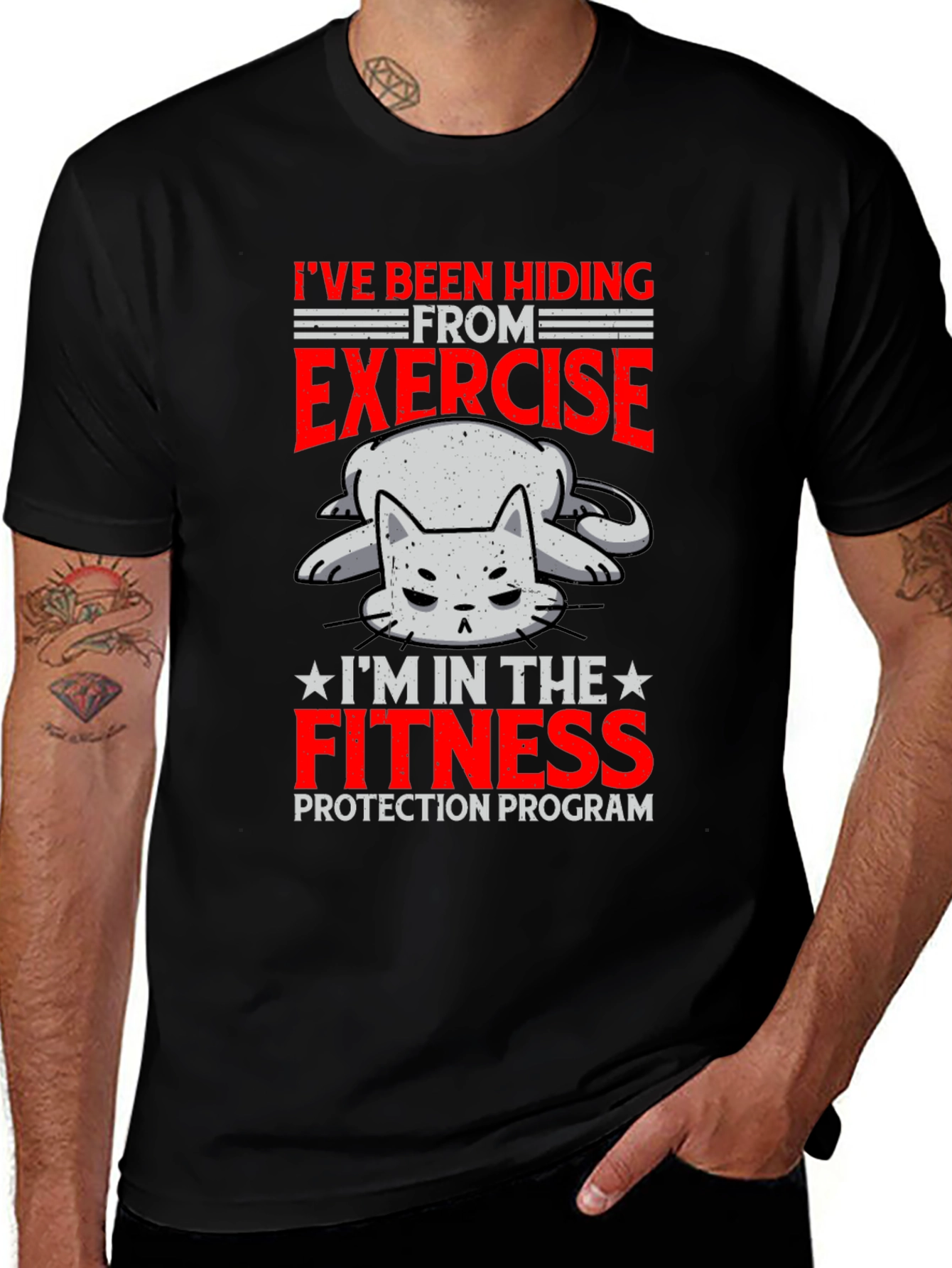 Variant 6 of Fitness Protection Program Graphic Tee