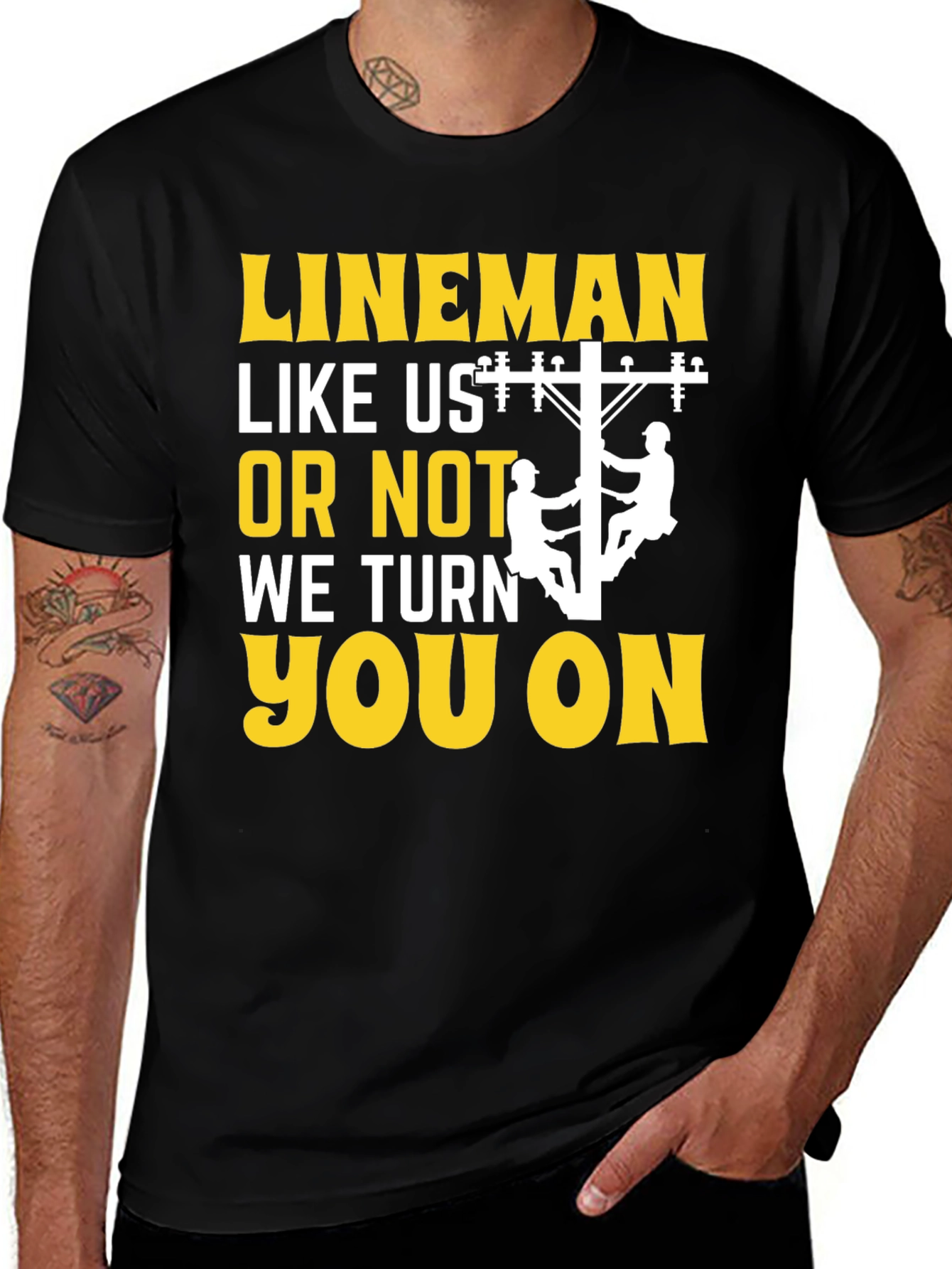 Variant 20 of Lineman T-Shirt - Humor Electrician Tee