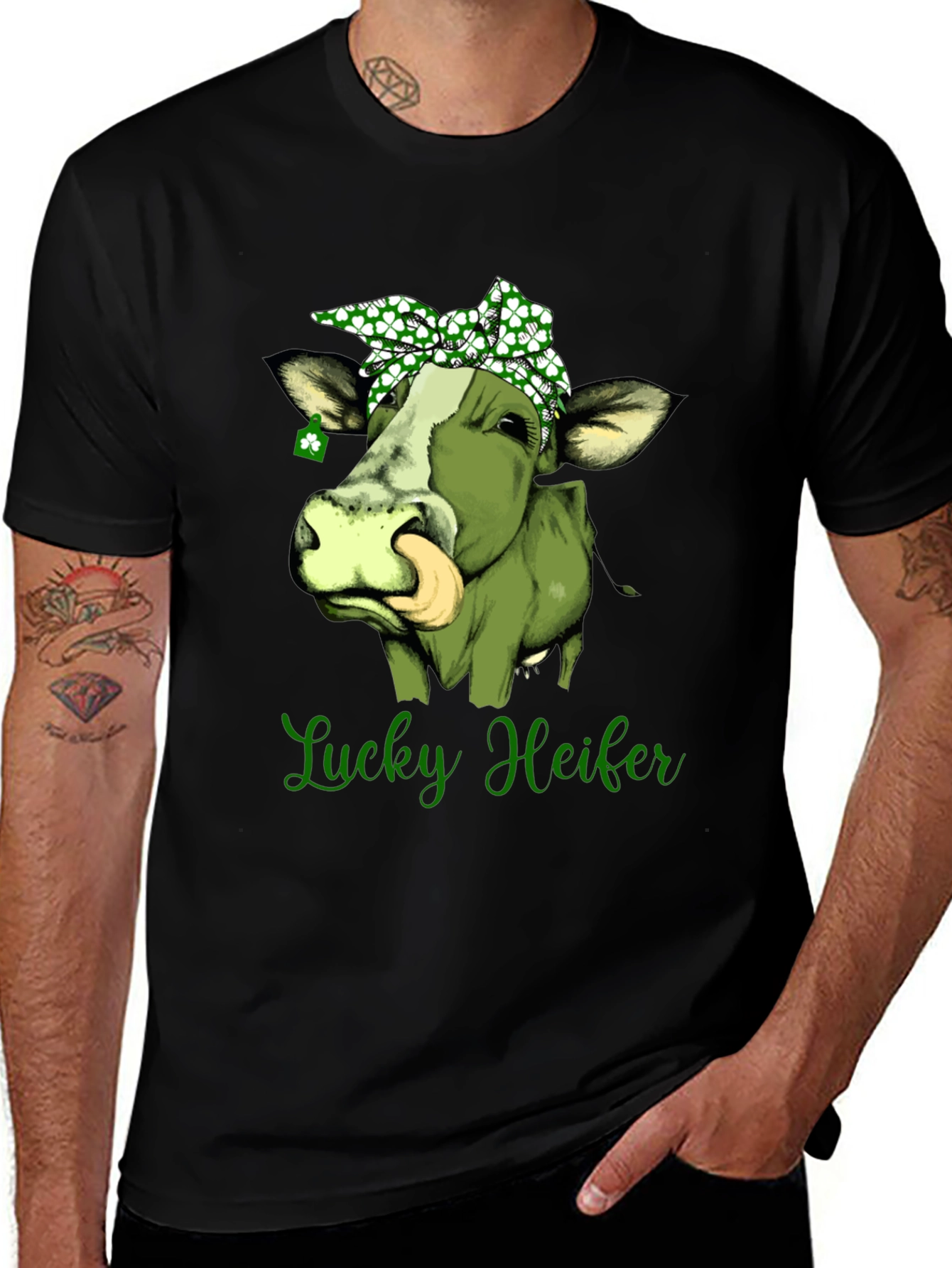 Lucky Heifer St. Patrick's Day Graphic Tee