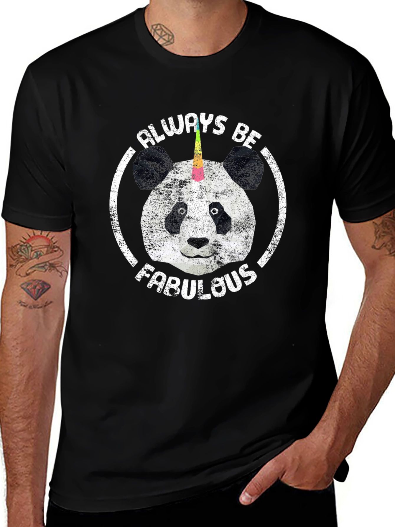 Variant 6 of Always Be Fabulous Panda Unicorn T-Shirt