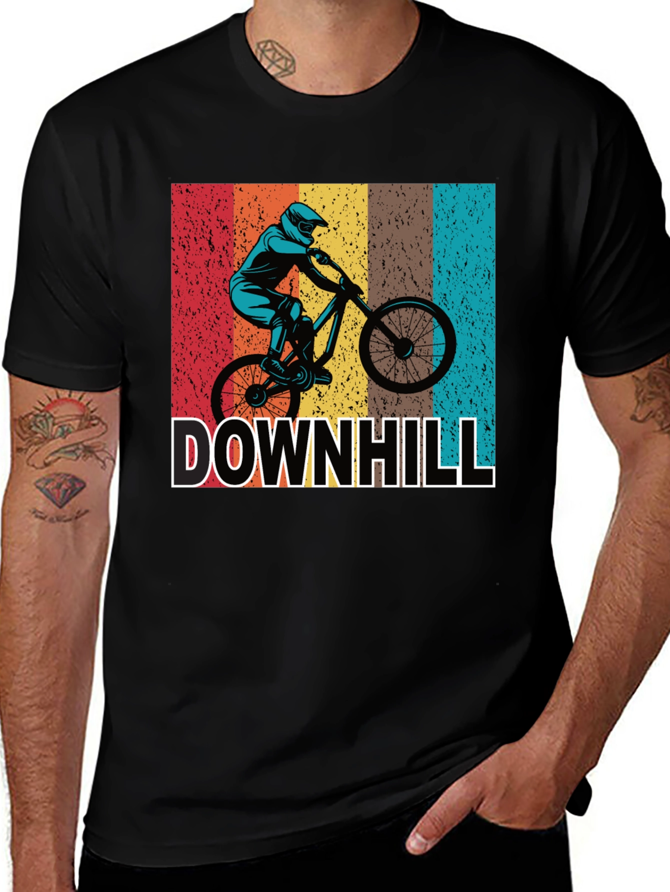 Variant 26 of Downhill Mountain Biking Graphic Tee