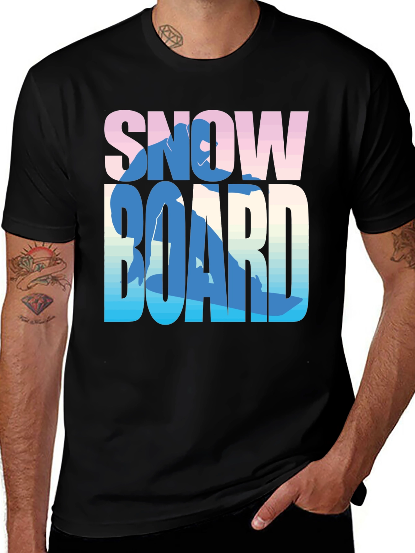 Variant 30 of Snowboard Graphic Tee - Stylish Comfort