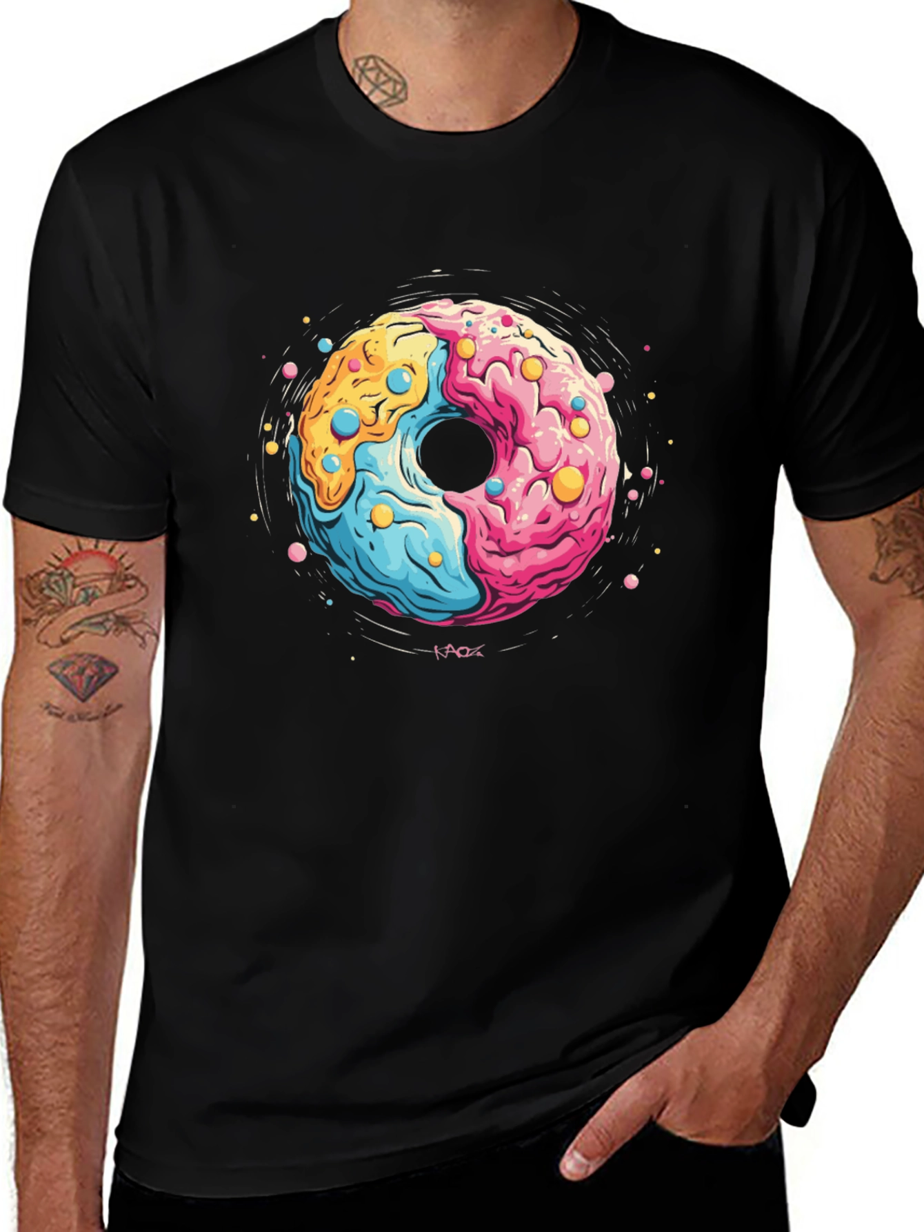 Variant 15 of Donut Graphic T-Shirt - Fun Novelty Tee