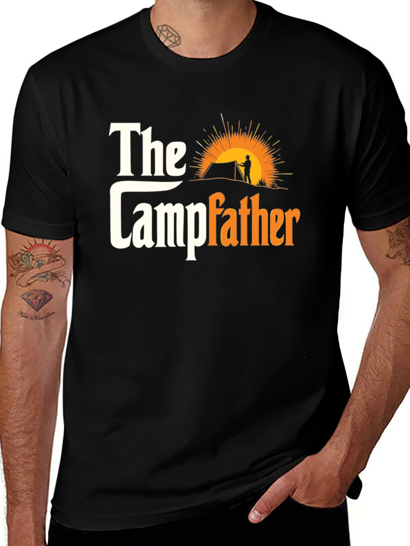 The Campfather T-Shirt - Camping Dad Gift