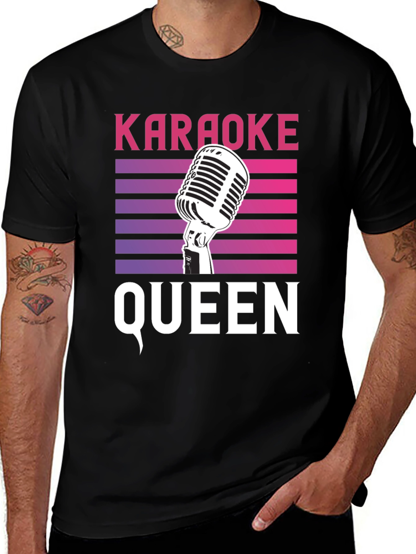 Variant 20 of Karaoke Queen Retro T-Shirt