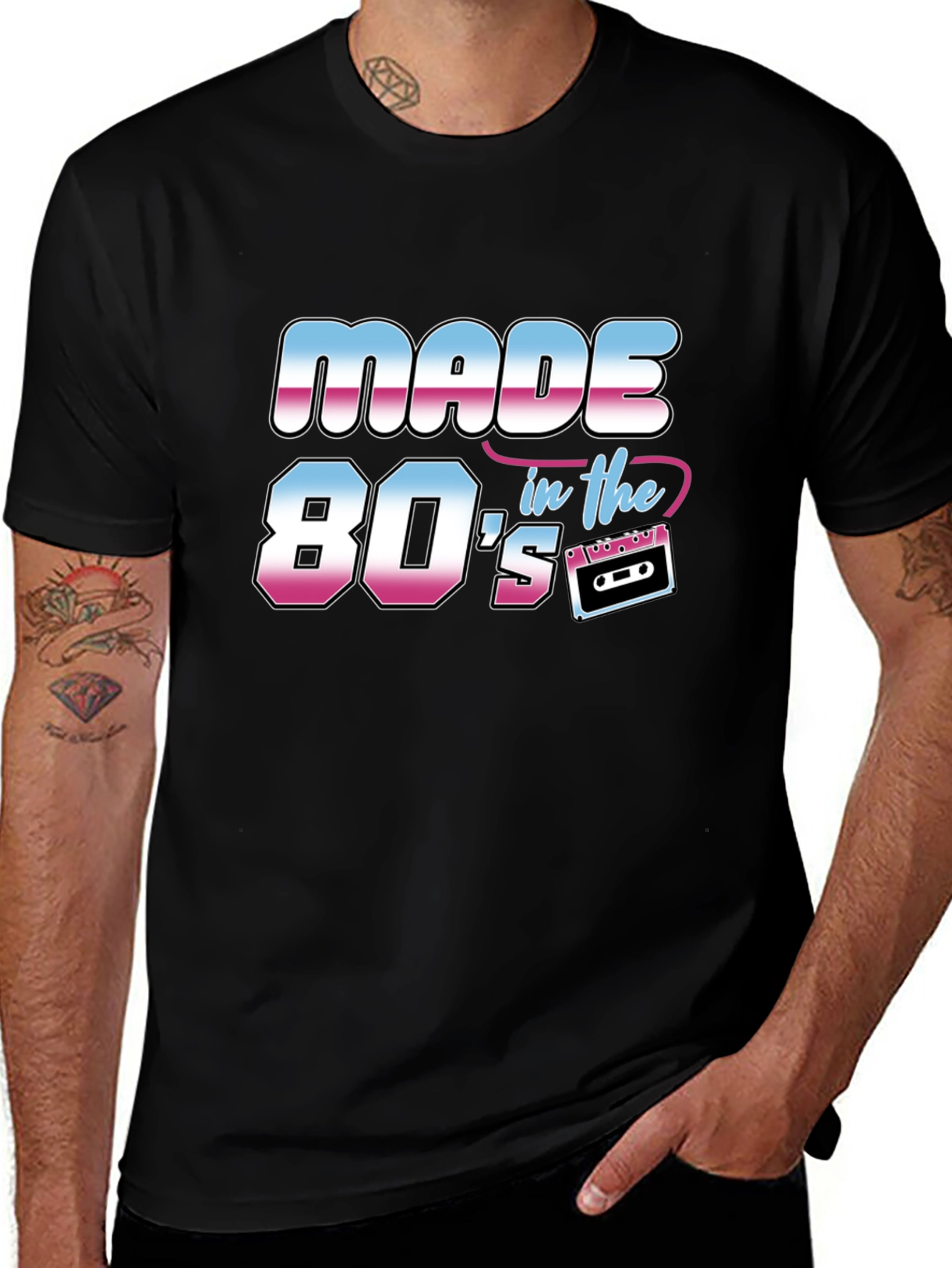 Variant 8 of Made in the 80s T-Shirt - Retro Cassette Design