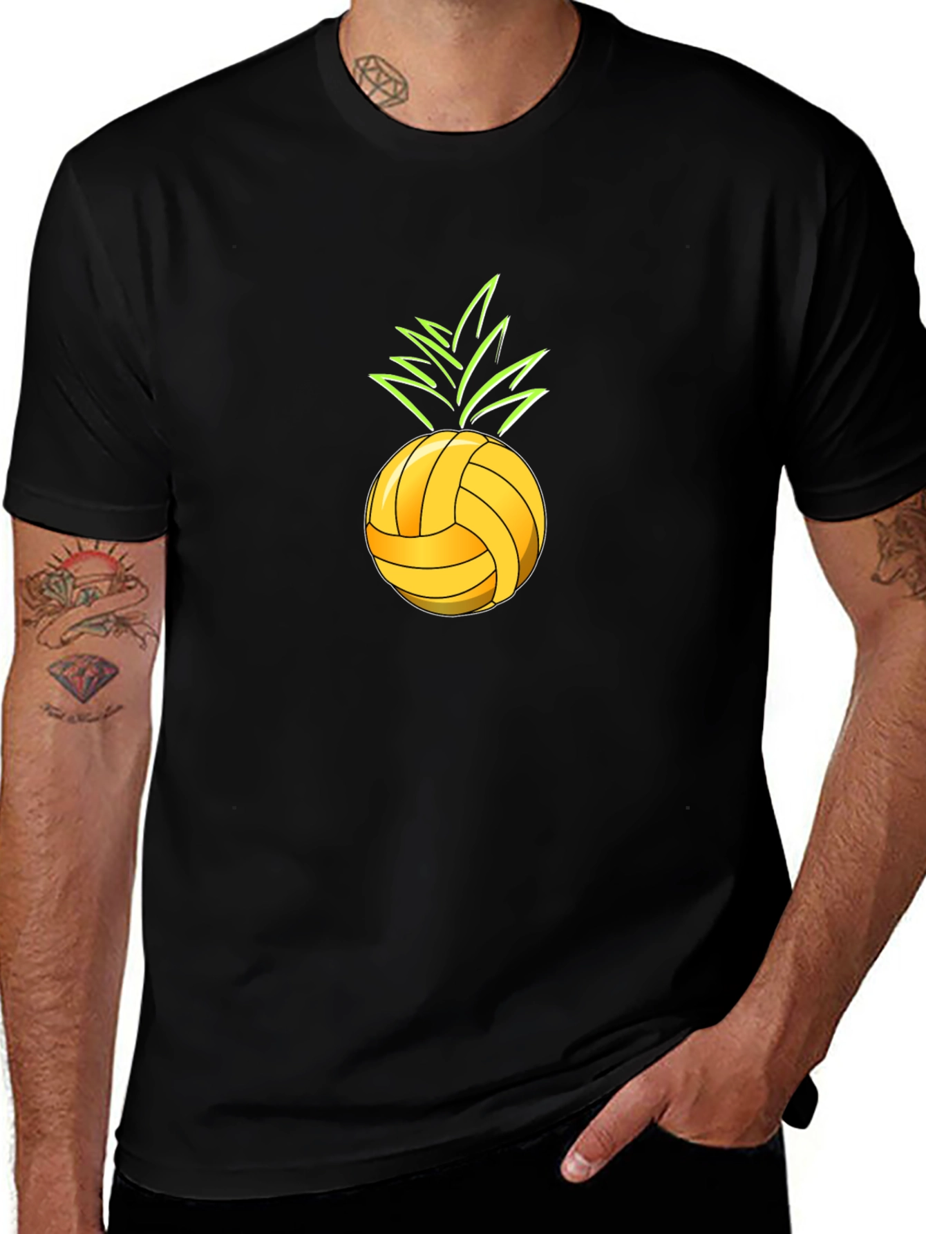 Variant 19 of Volleyball Pineapple Graphic Tee