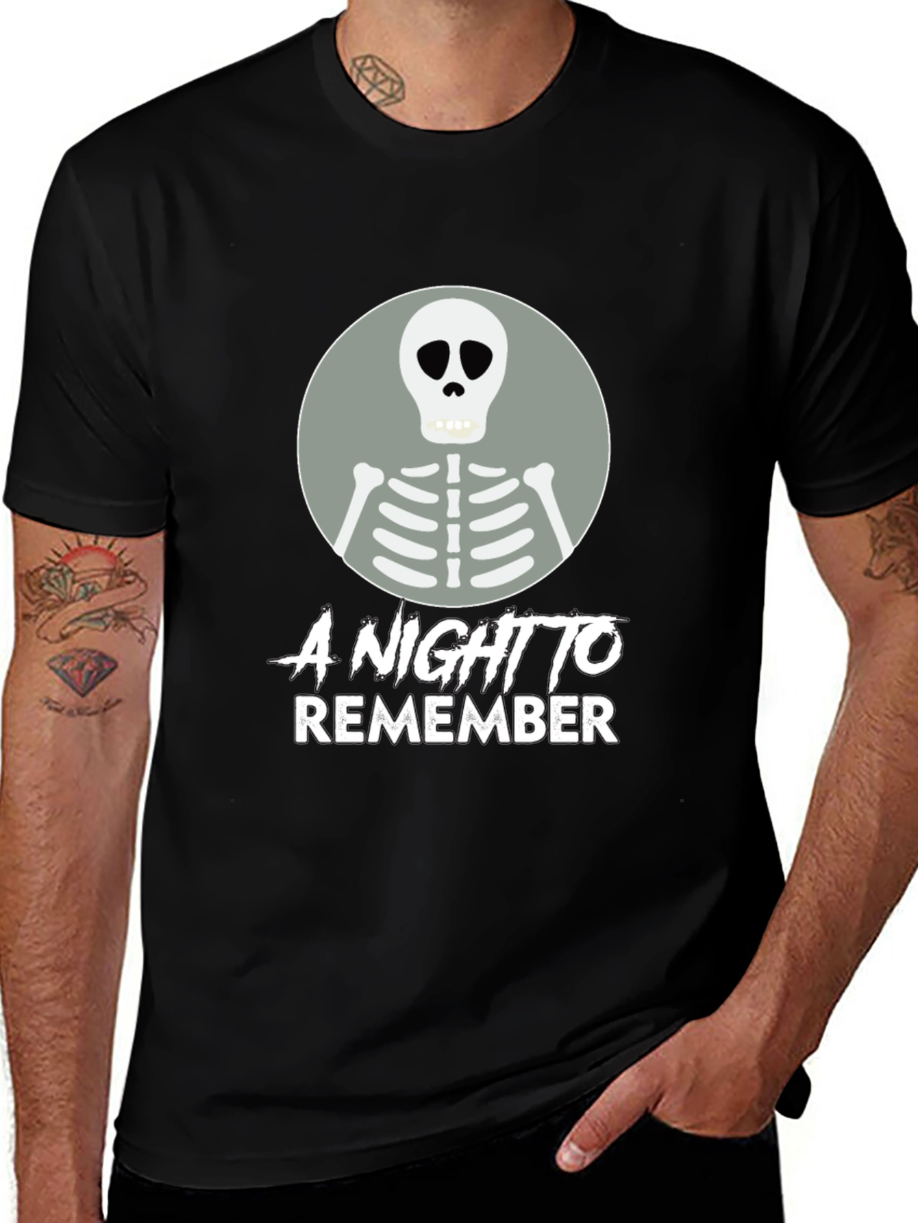Variant 25 of A Night to Remember Skeleton Graphic T-Shirt