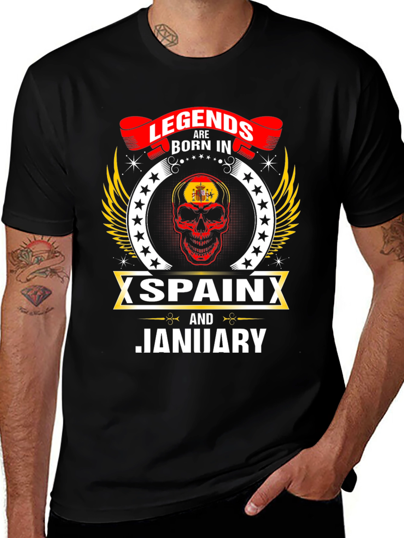 Legends Born in Spain in January T-Shirt