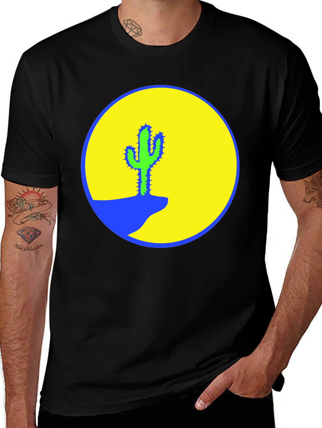 Variant 4 of Cactus Graphic Print T-Shirt - Desert Vibes