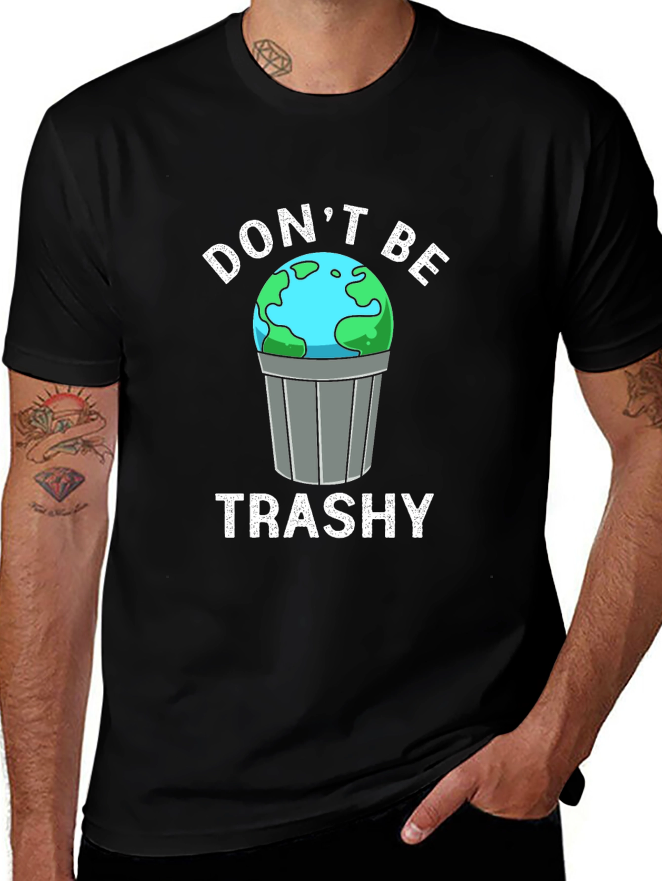 Variant 24 of Don't Be Trashy Earth Graphic T-Shirt