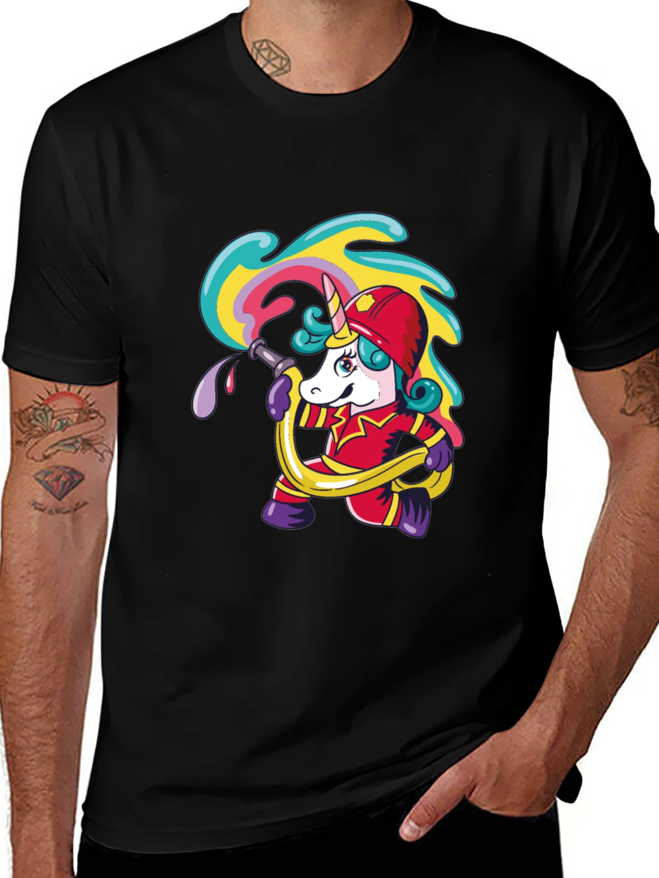 Variant 13 of Unicorn Firefighter T-Shirt - Heroic & Humorous