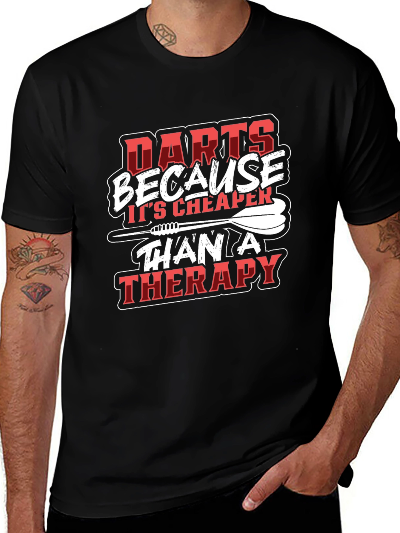 Variant 18 of Darts Therapy Funny T-Shirt