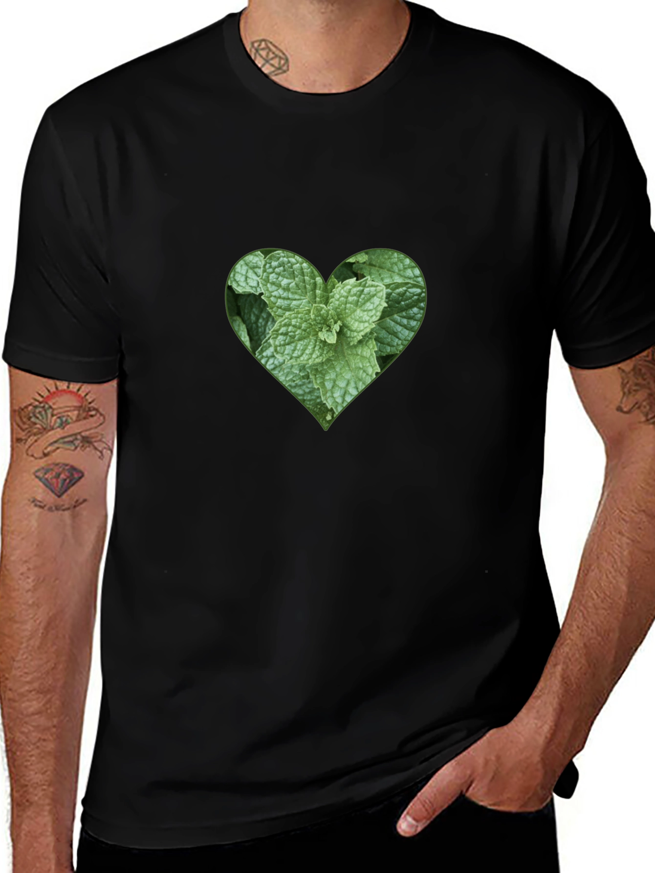 Variant 20 of Mint Heart Tee - Fresh Style