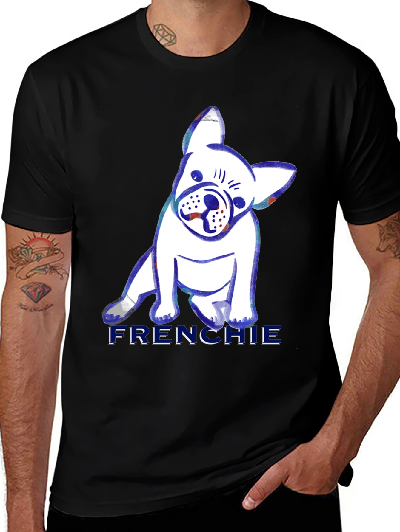 Frenchie Dog Graphic Tee - Cute French Bulldog T-Shirt