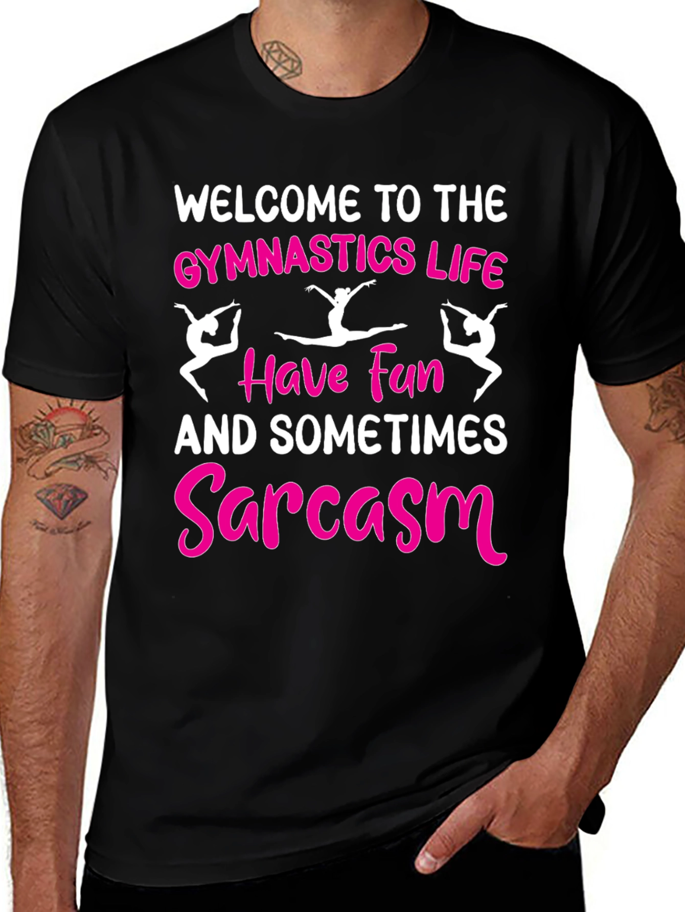Variant 23 of Gymnastics Life T-Shirt - Have Fun, Sarcasm