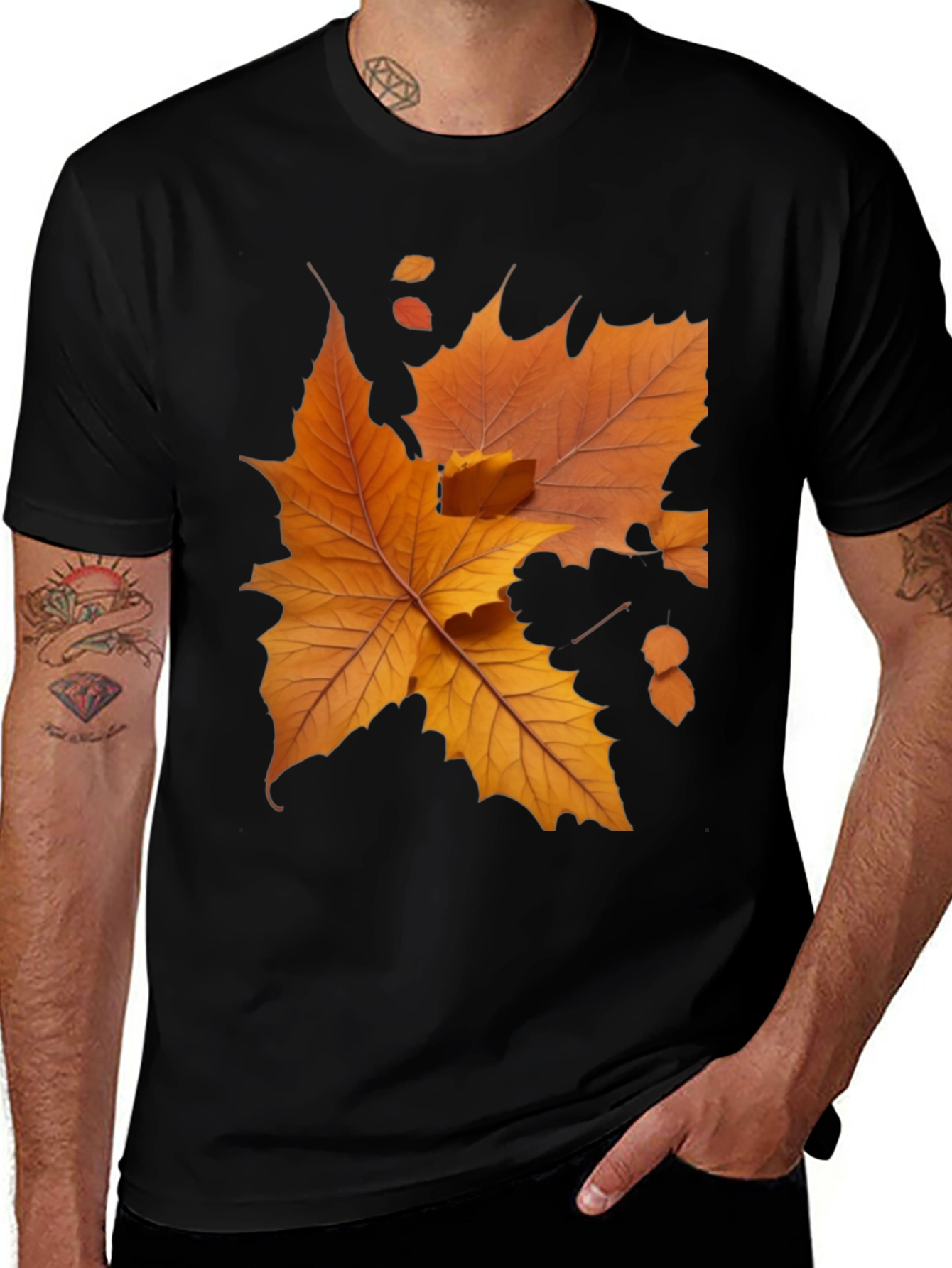 Autumn Leaf Graphic T-Shirt