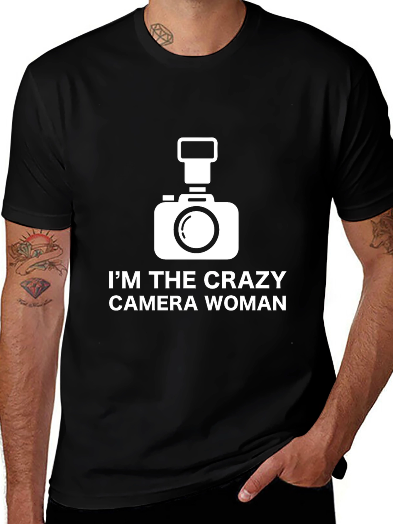 Variant 10 of Crazy Camera Woman T-Shirt