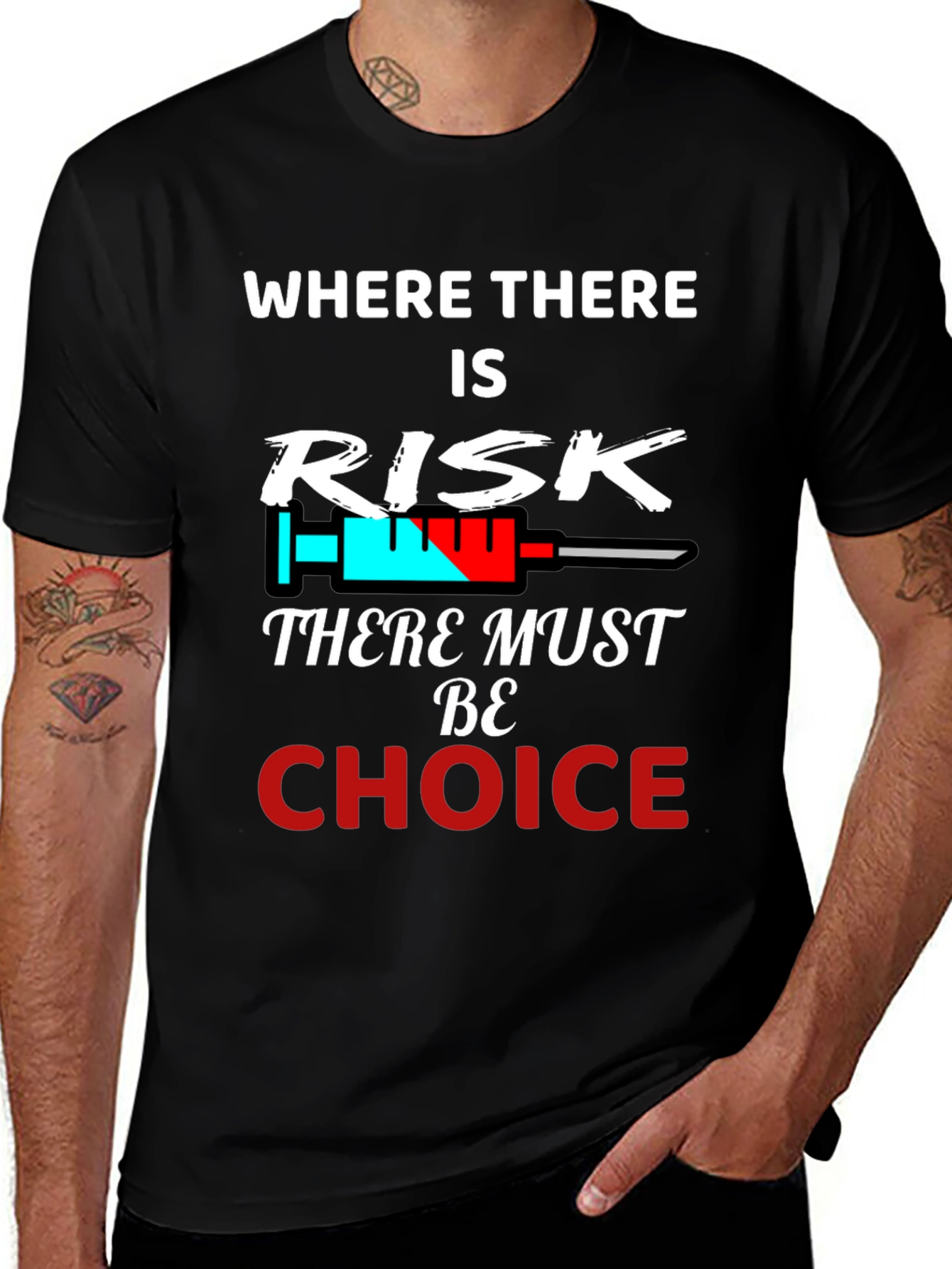 Variant 19 of Risk & Choice Tee - Pro Freedom Graphic T-Shirt