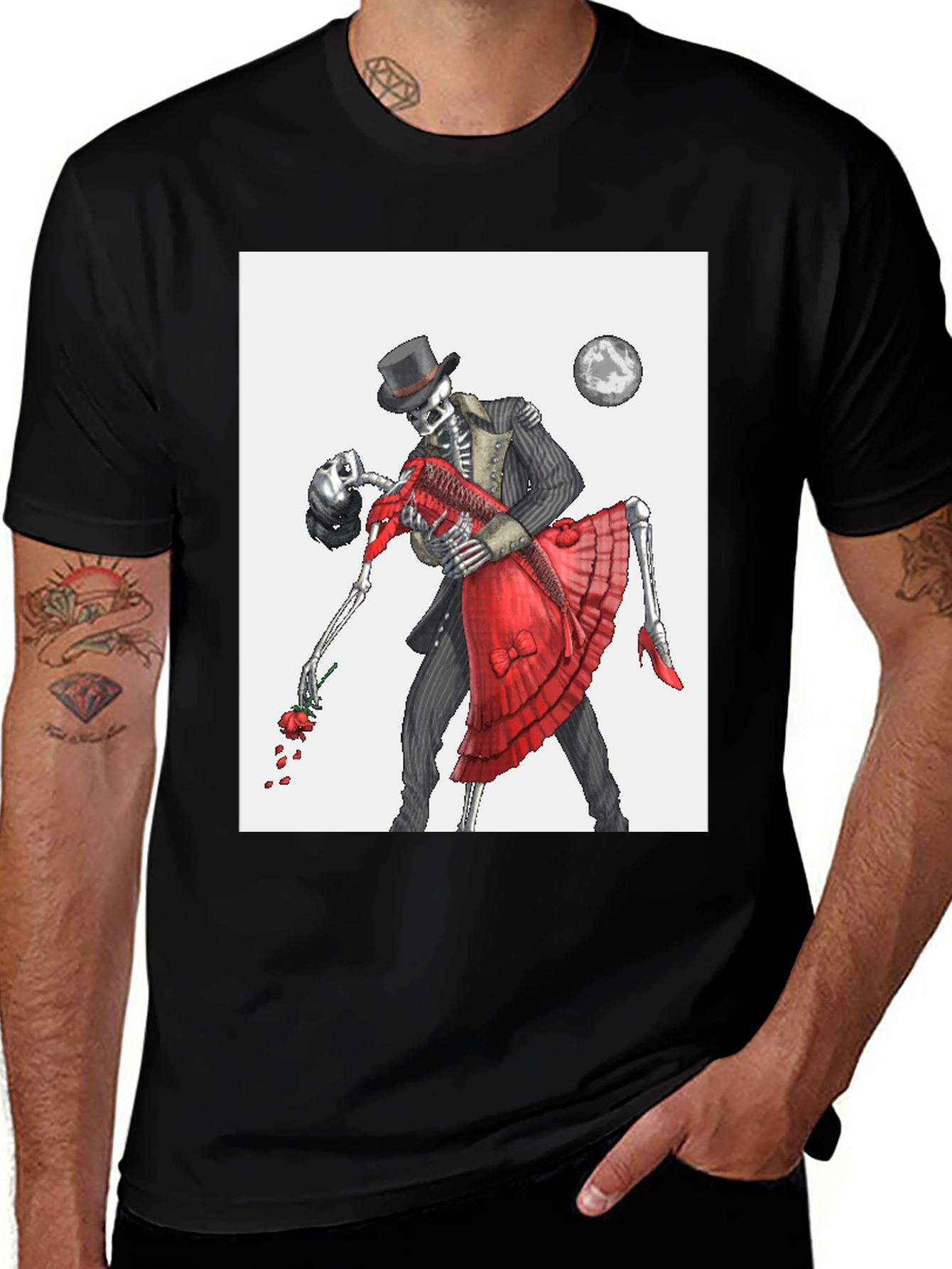 Variant 11 of Dancing Skeletons Graphic T-Shirt