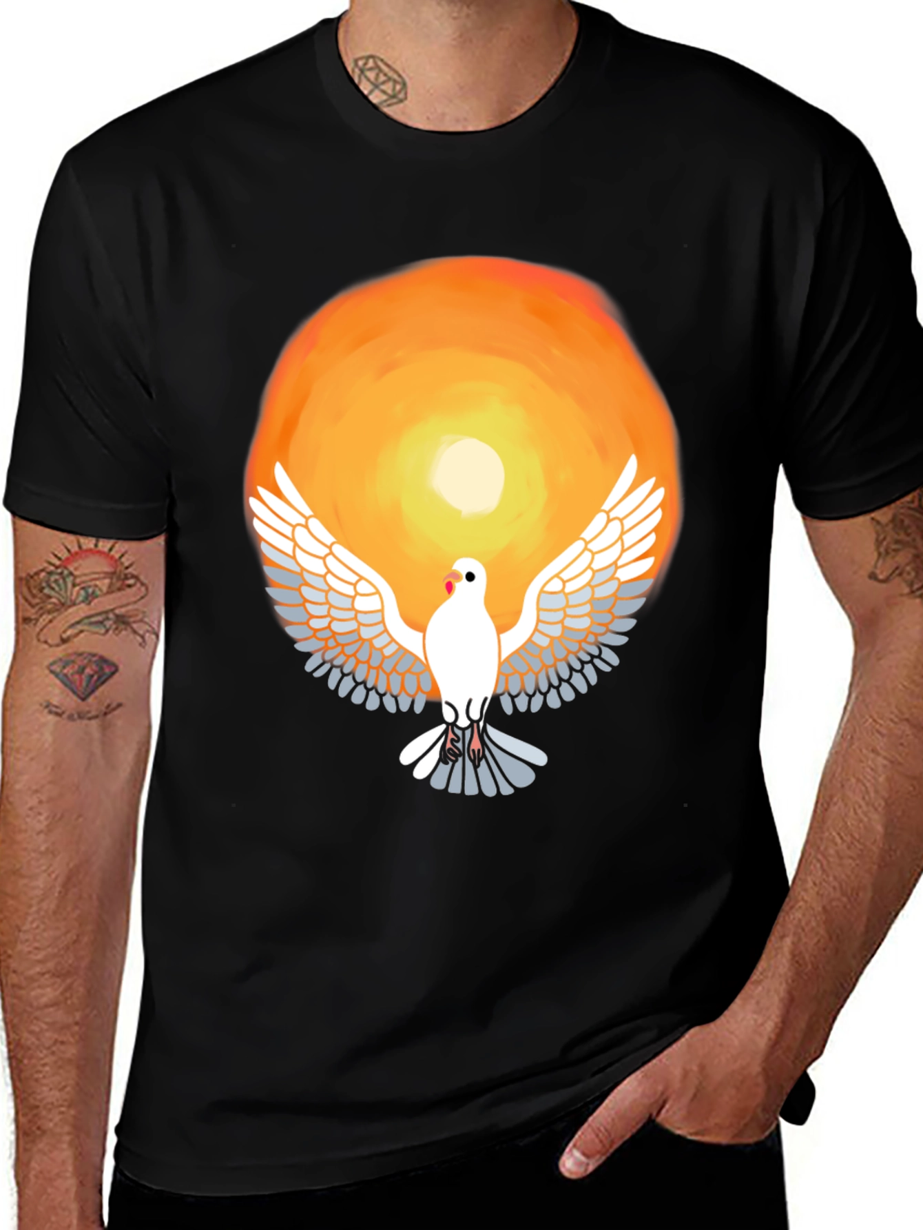 Variant 6 of Dove Graphic Tee - Unisex Soft Cotton Blend