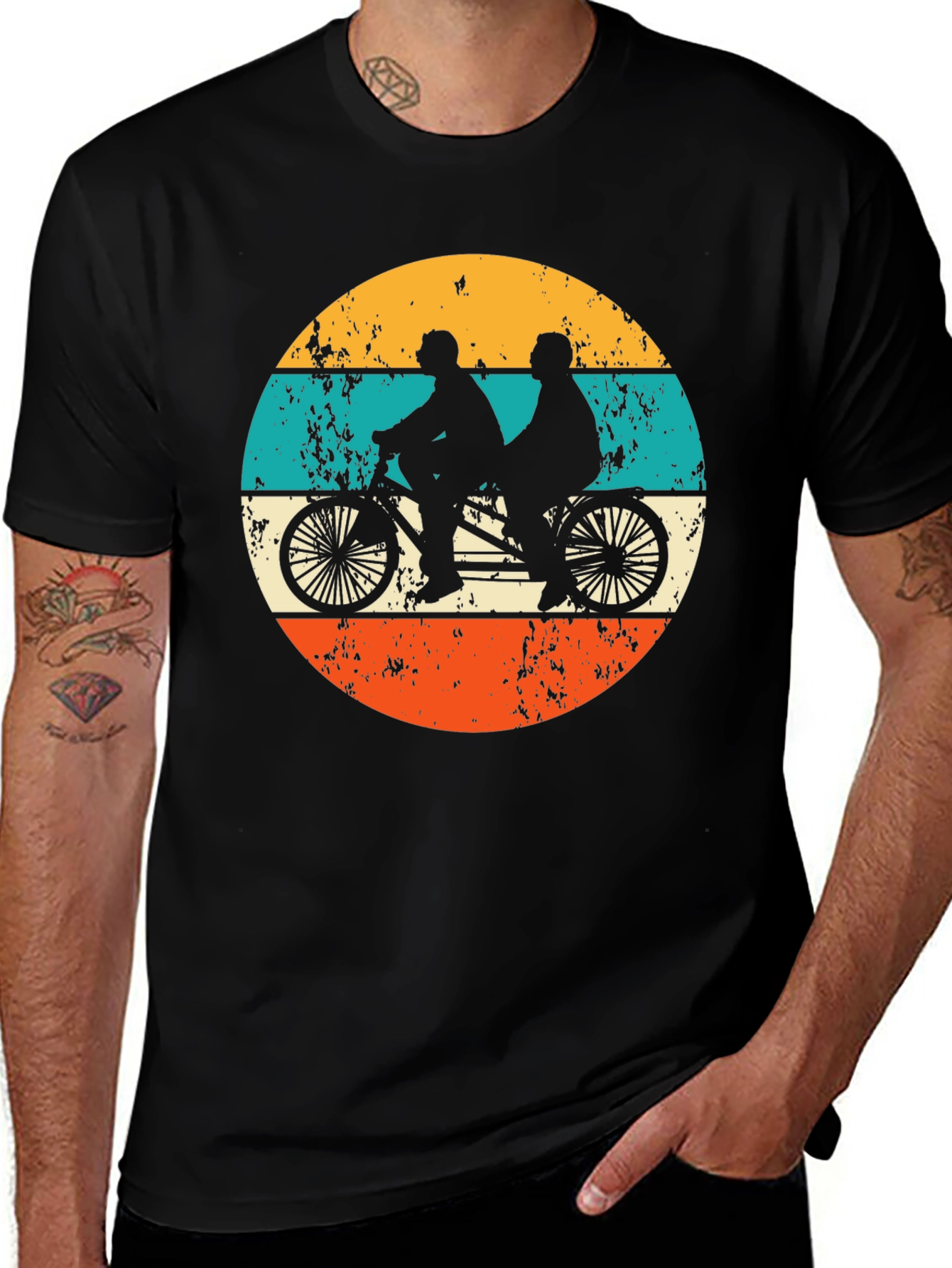 Variant 17 of Tandem Bike Retro Graphic Tee