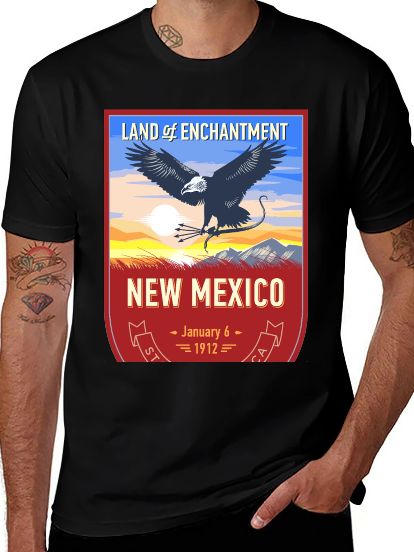 New Mexico Land of Enchantment Graphic Tee