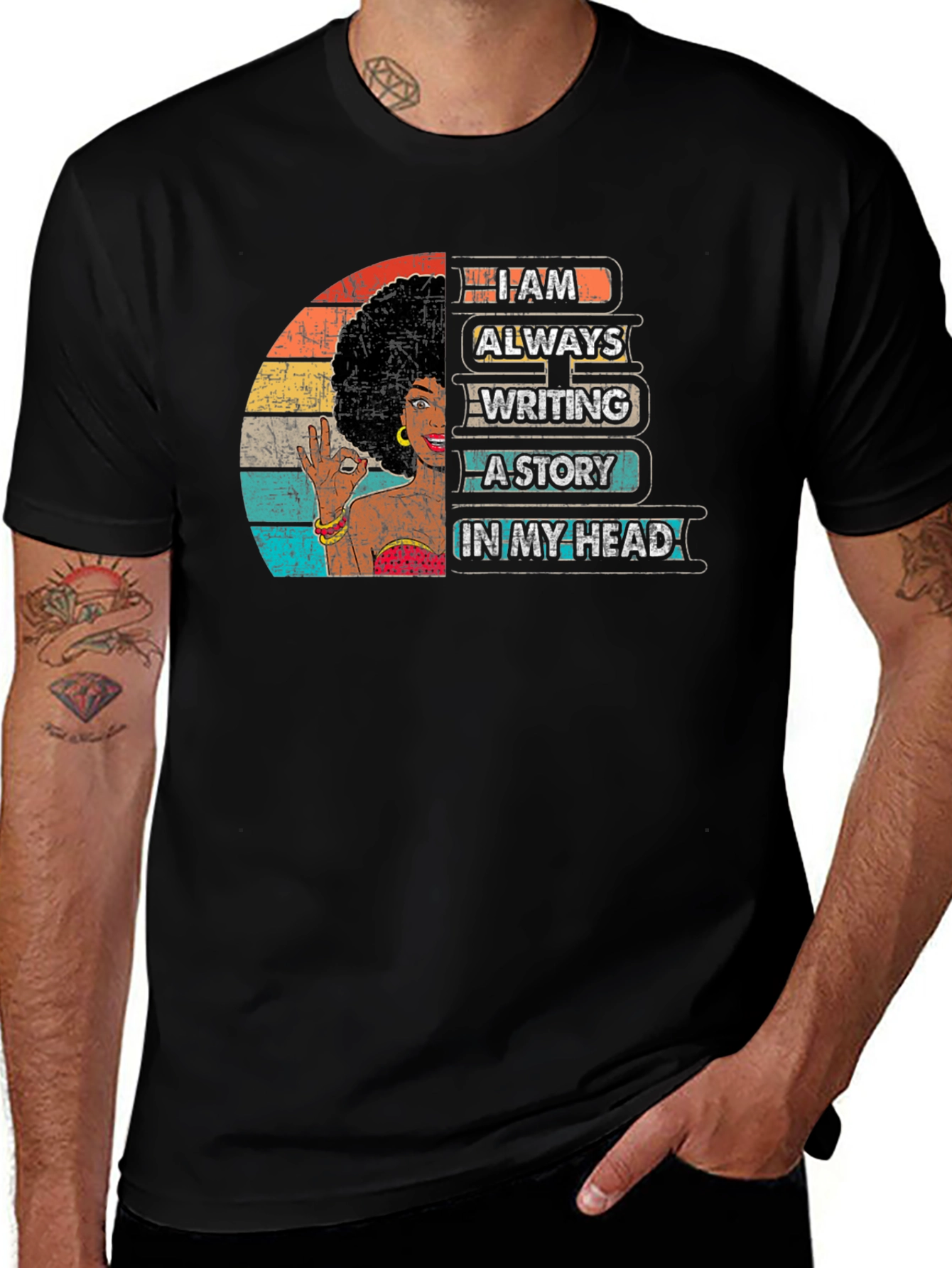 Variant 6 of I Am Always Writing Graphic Tee