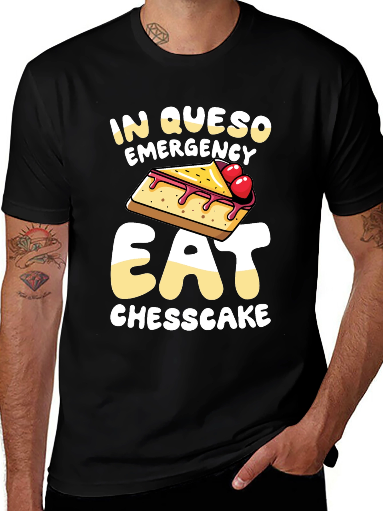 Variant 6 of In Queso Emergency Eat Cheesecake T-Shirt