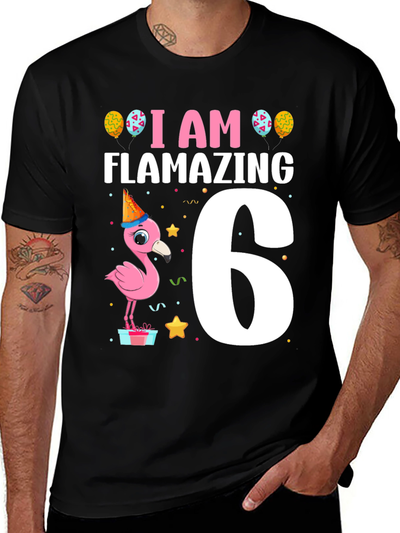 Variant 15 of Flamazing 6th Birthday T-Shirt