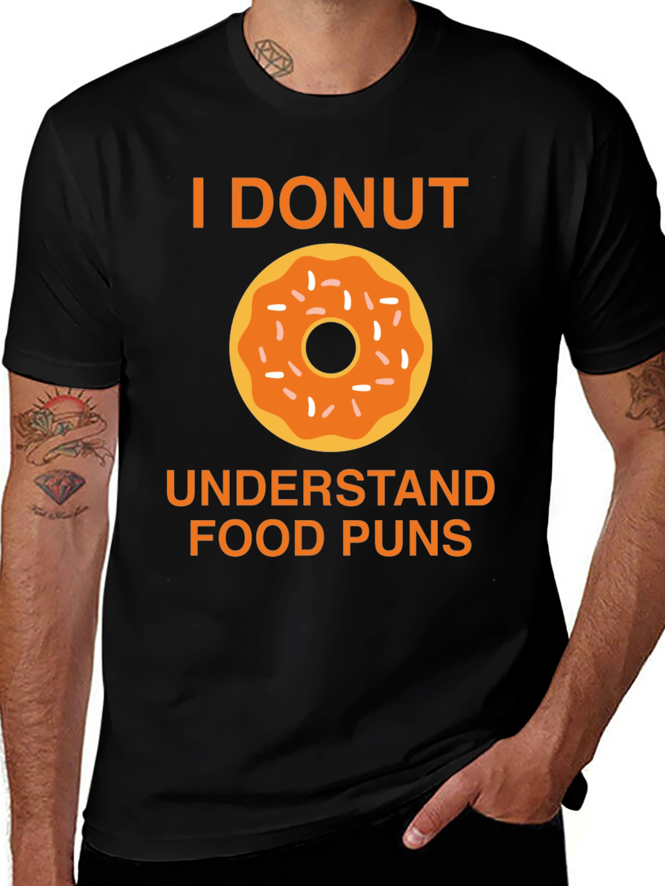 Variant 29 of Funny "I Donut Understand" Graphic T-Shirt