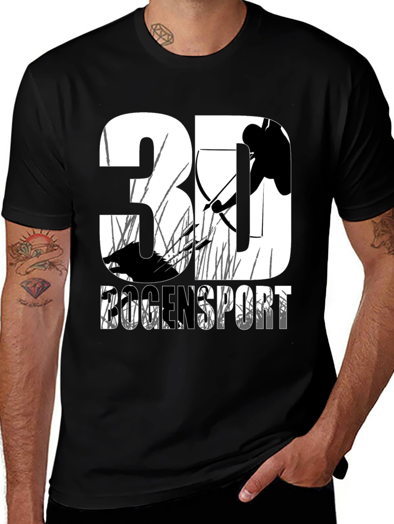 Variant 28 of 3D Archery T-Shirt - Bow Hunting Sportswear Tee