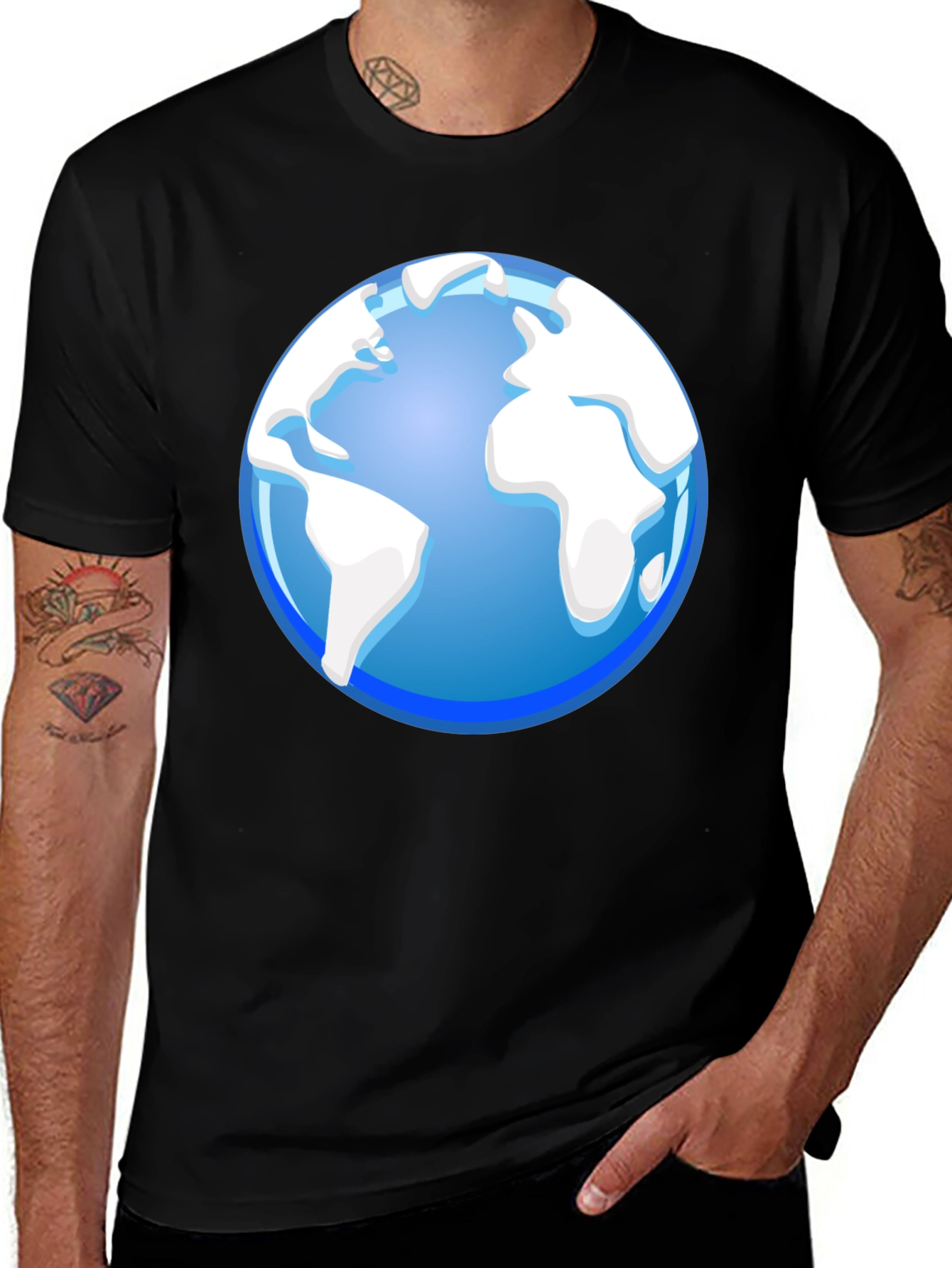 Variant 14 of Globe Graphic Black T-Shirt