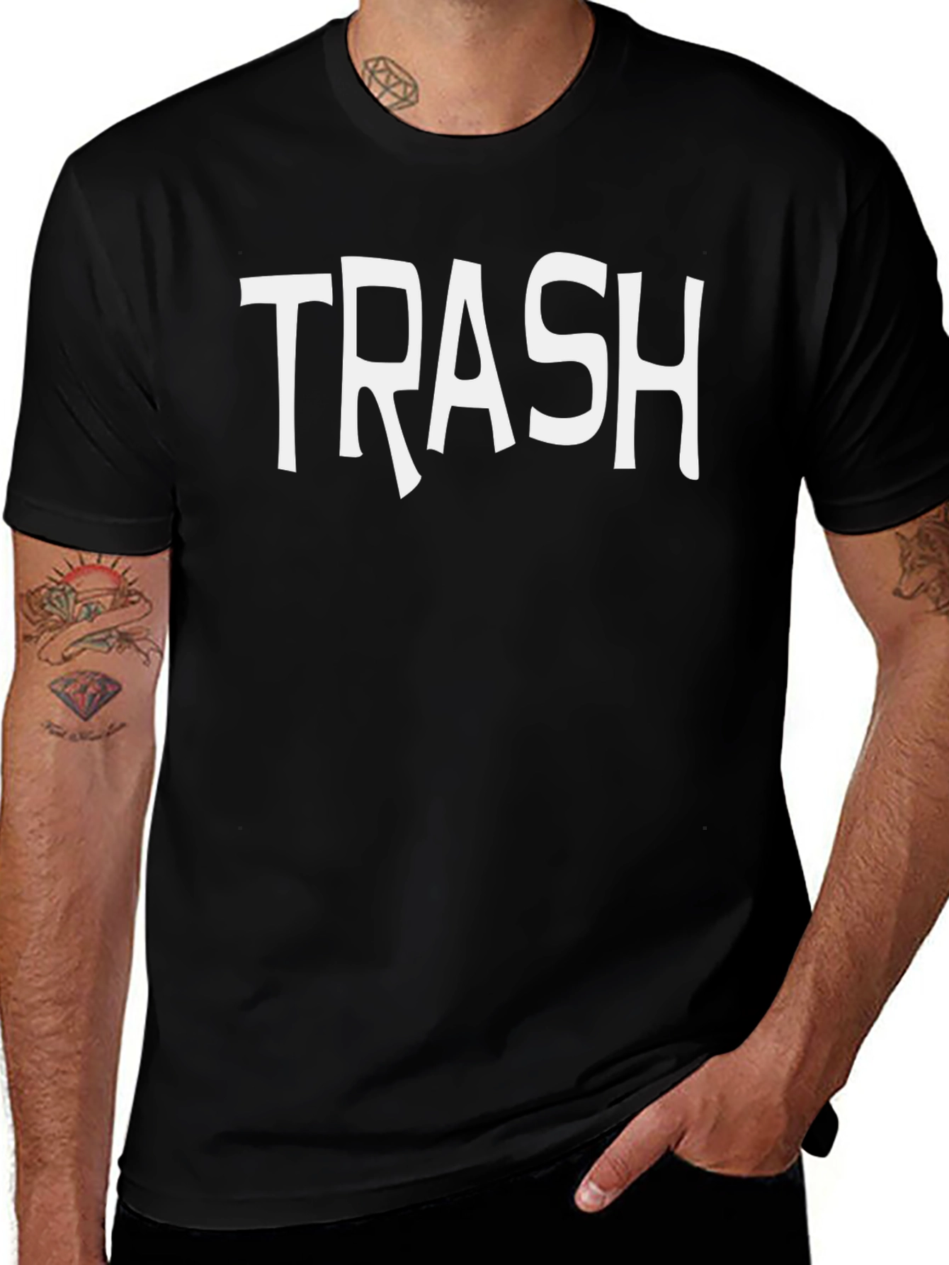 Variant 9 of Trash Graphic Tee - Mens Short Sleeve Crew Neck