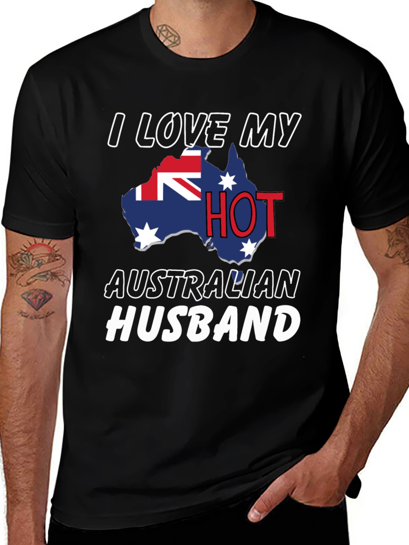 I Love My Hot Australian Husband T-Shirt