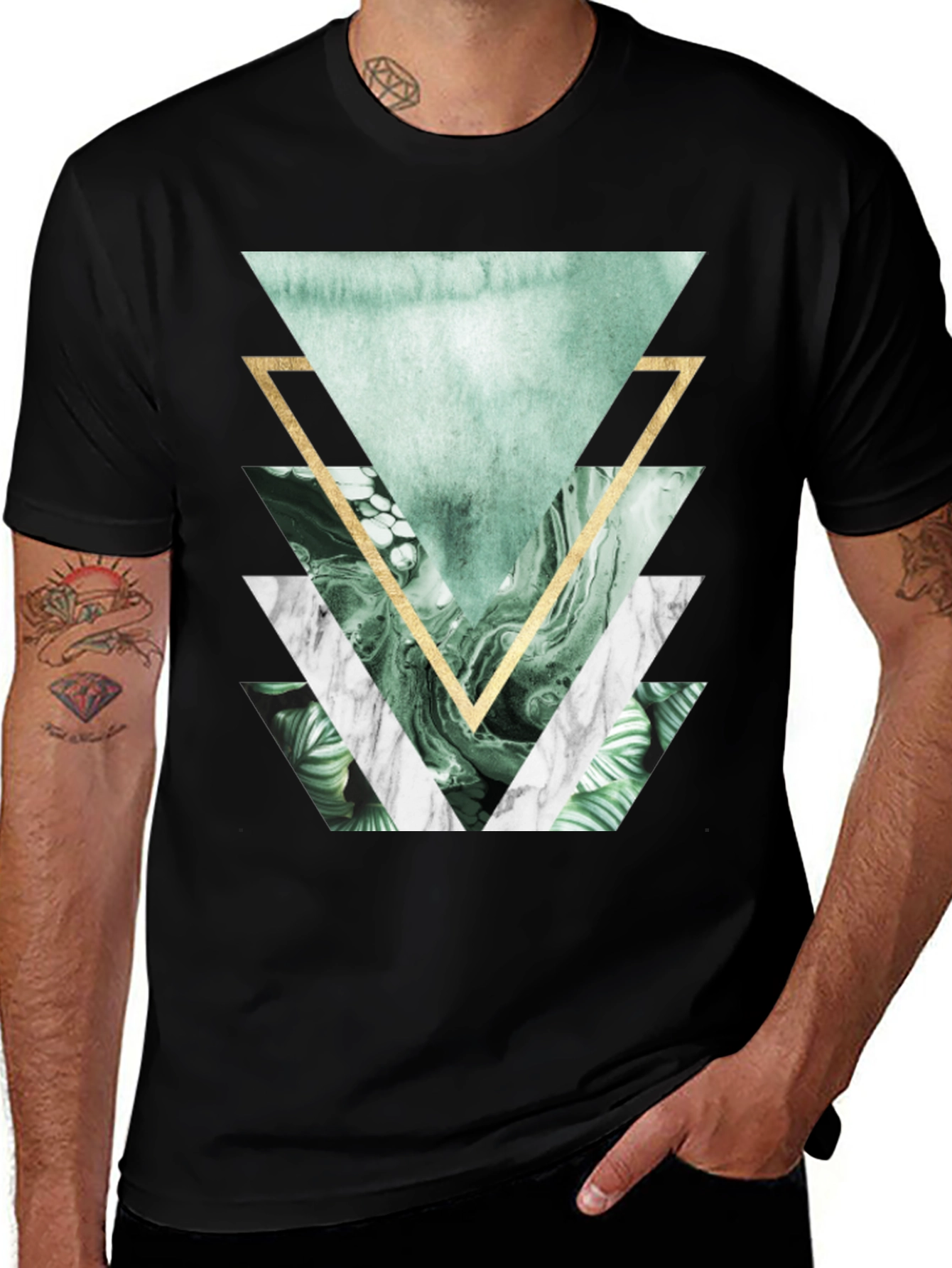 Variant 11 of Geometric Triangle Graphic Tee
