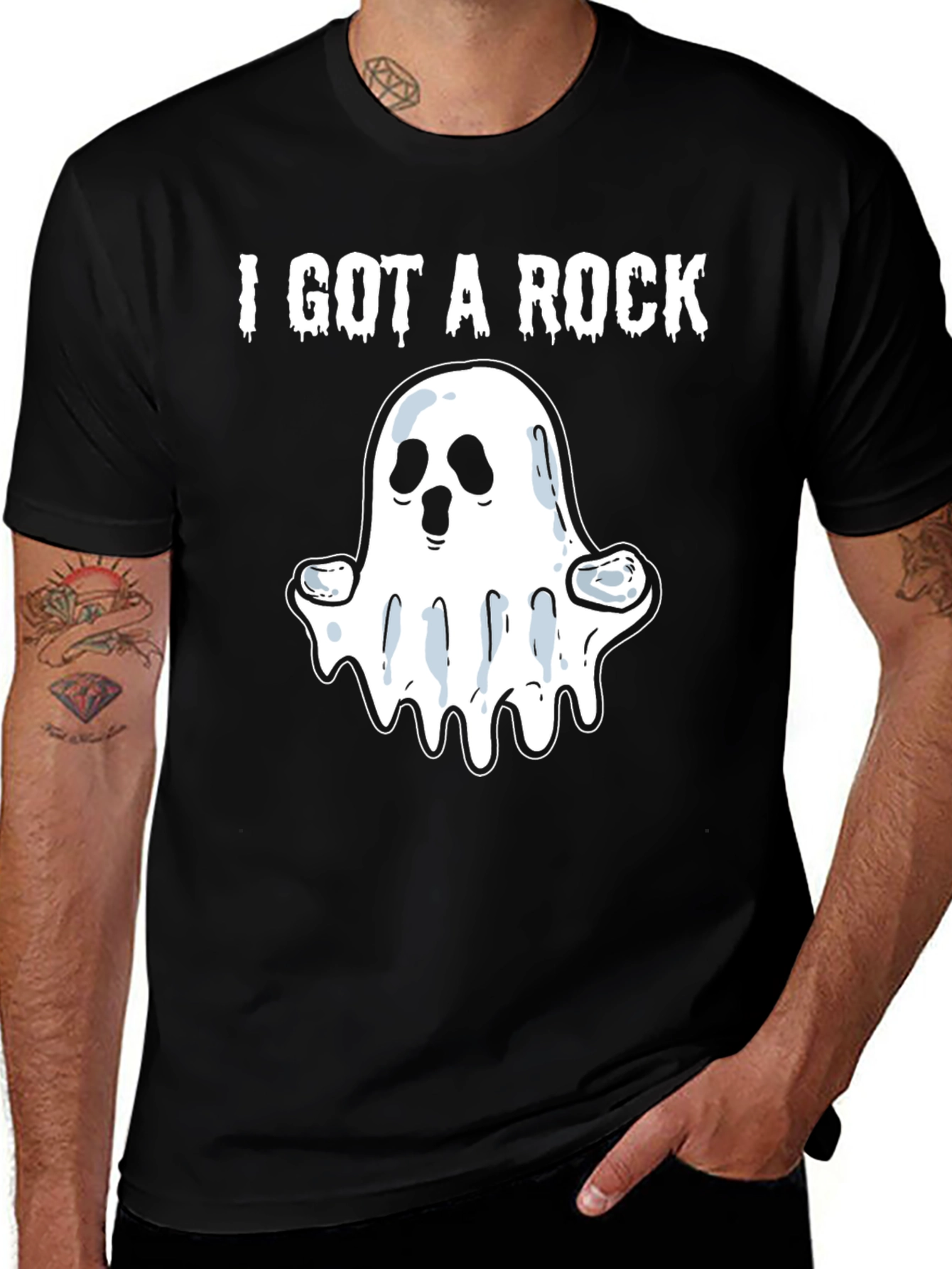 Variant 19 of I Got a Rock Halloween Ghost T-Shirt